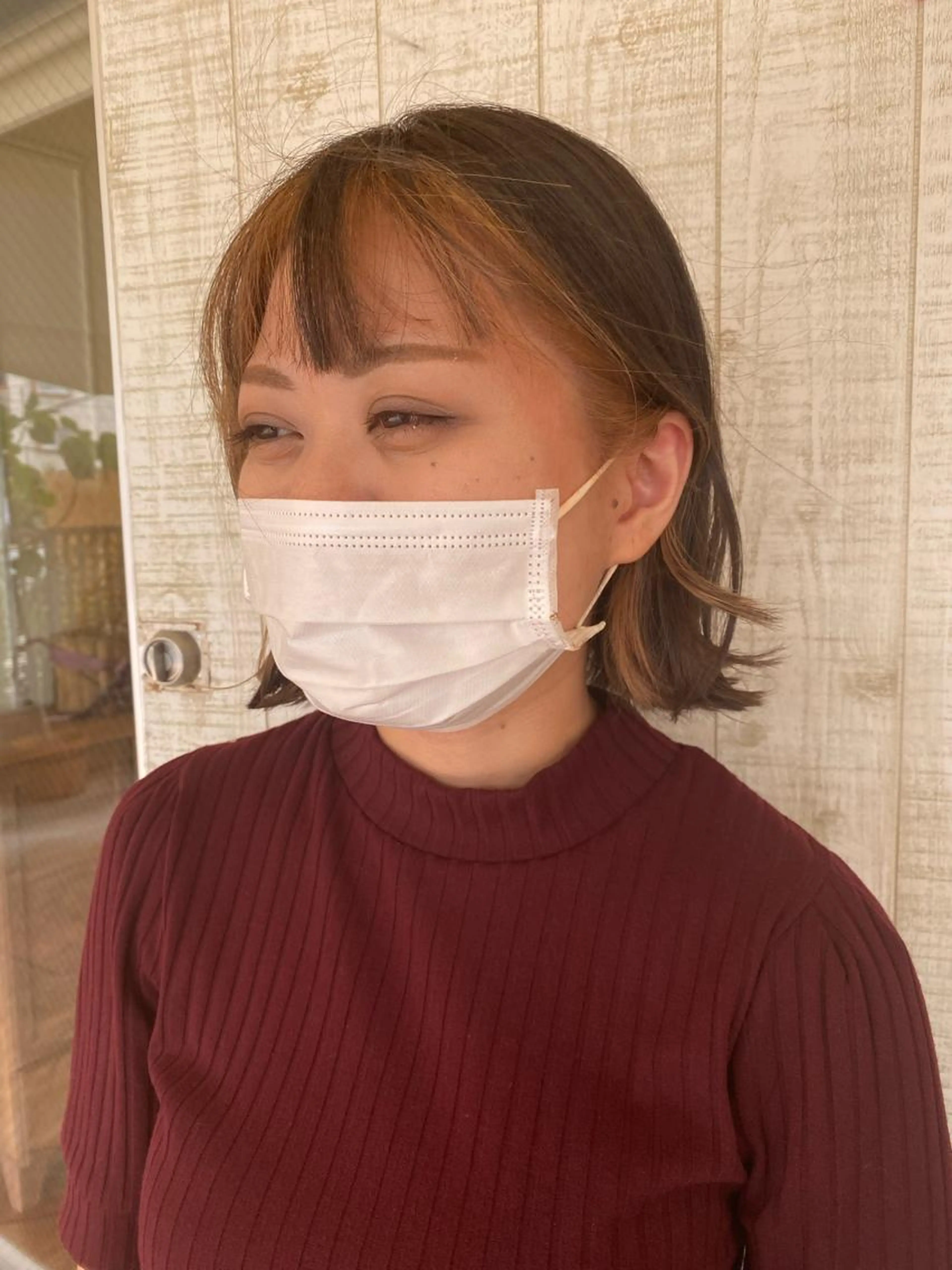 《フェイスフレーミング》顔周り印象up⭐️初めてブリーチの方にオススメ！ 艶トリートメント付の写真