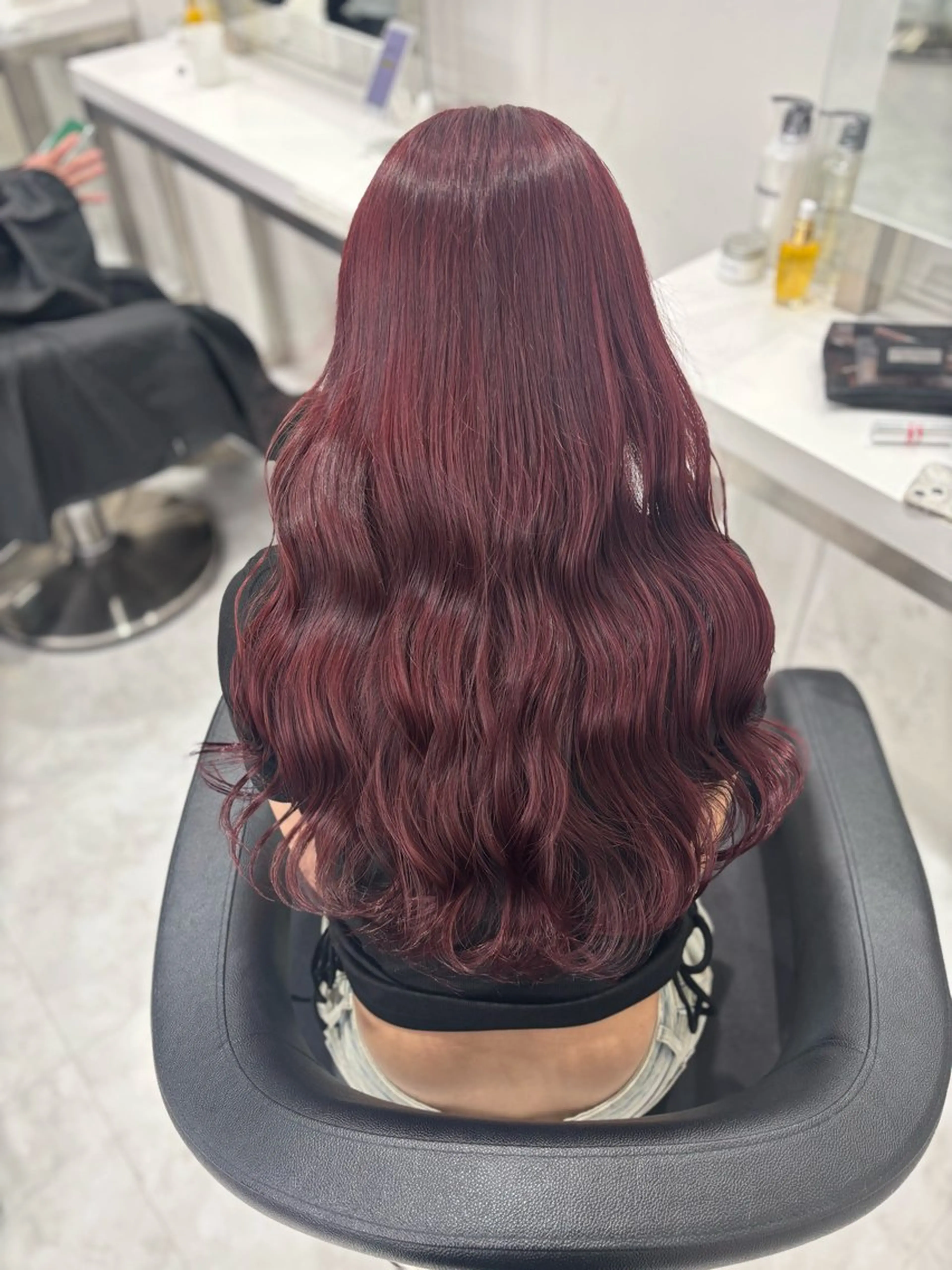 ロング ヘアカラー お洒落暖色 🍒AOI🍒のヘアスタイル