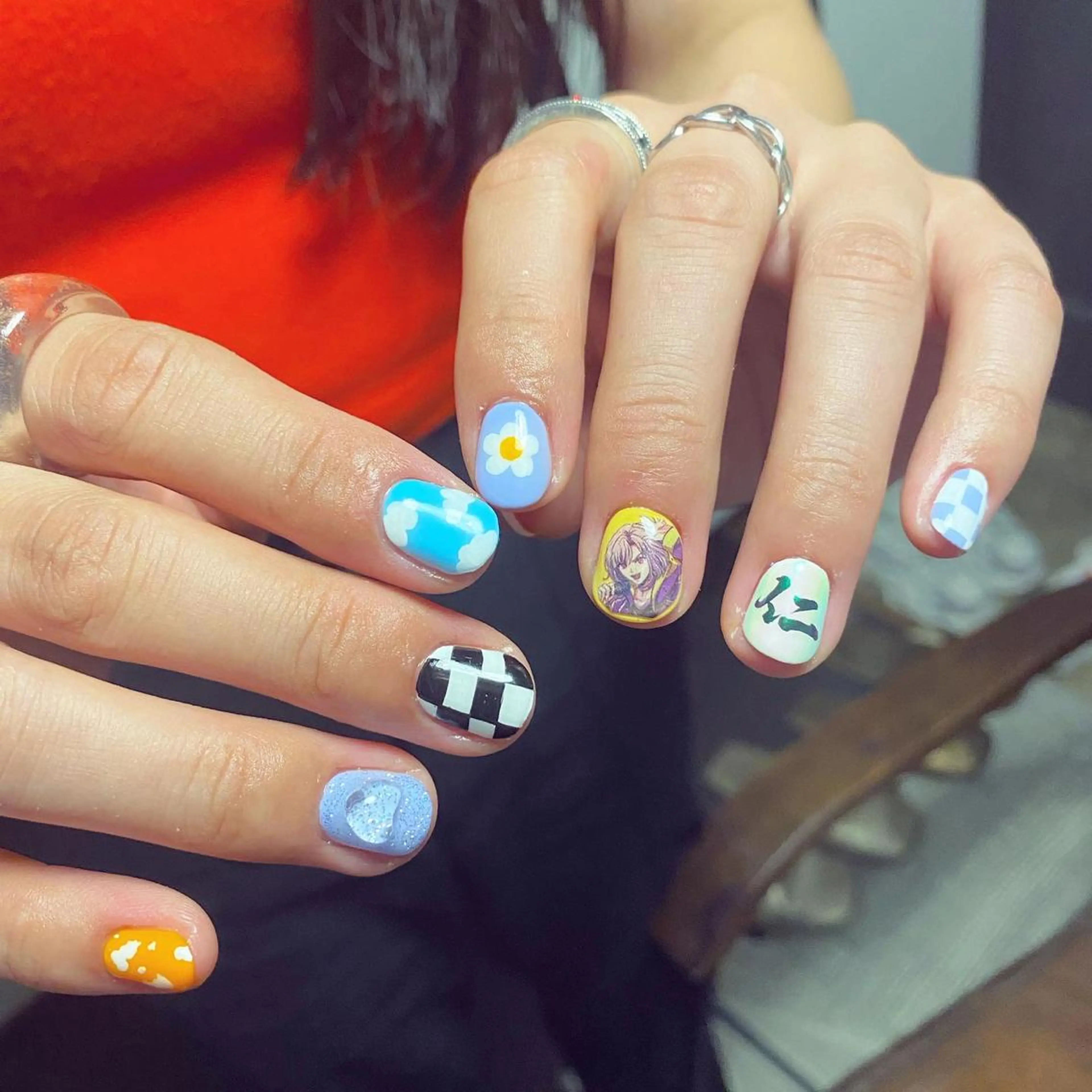 ネイル アートネイル オーロラネイル 韓国ネイル ニュアンスネイル ワンカラーネイル To Me Nail所属・🩵 mei🩵のネイルデザイン