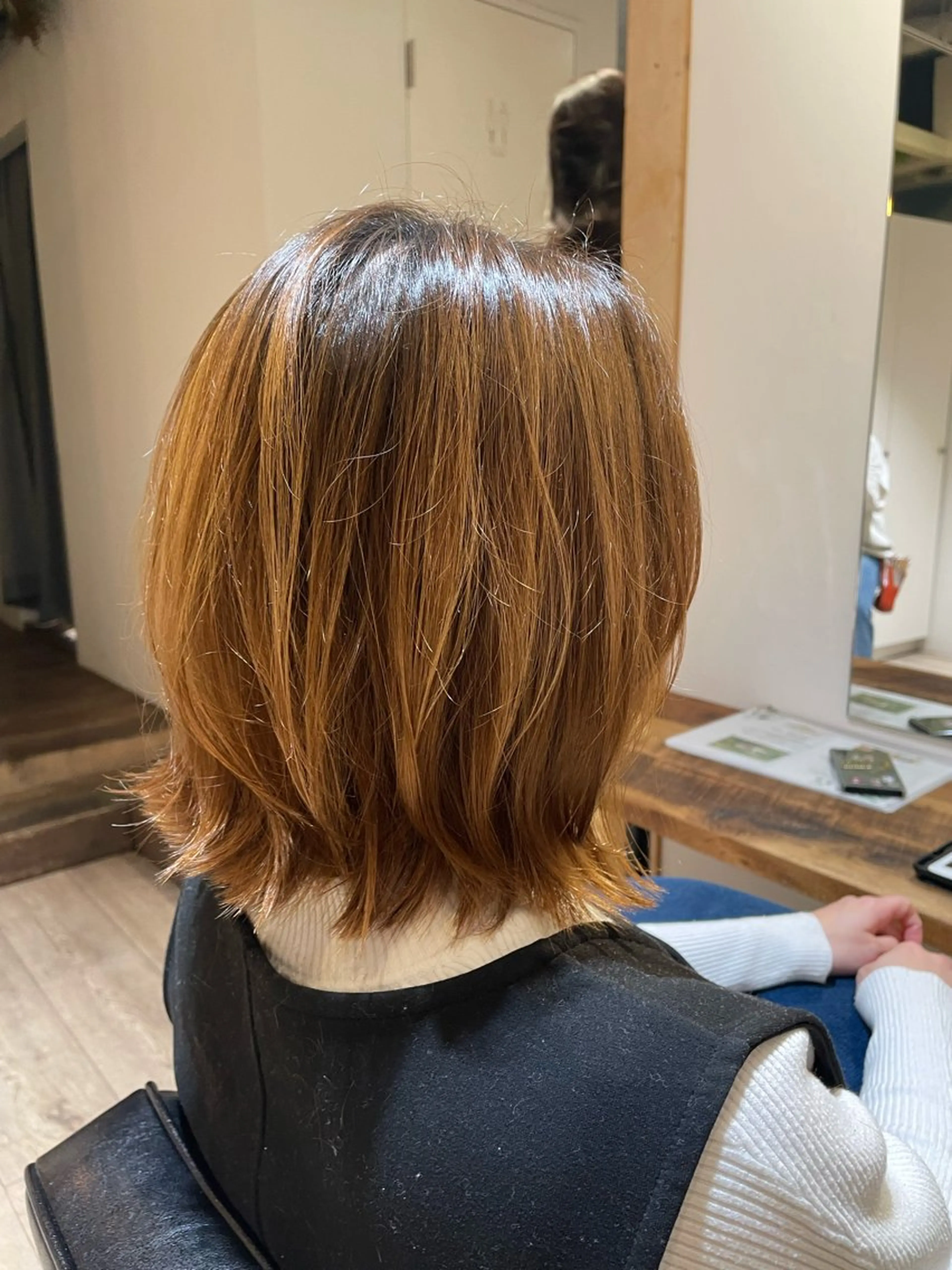 ミディアム ふくだももこ🍑 似合わせカットのヘアスタイル