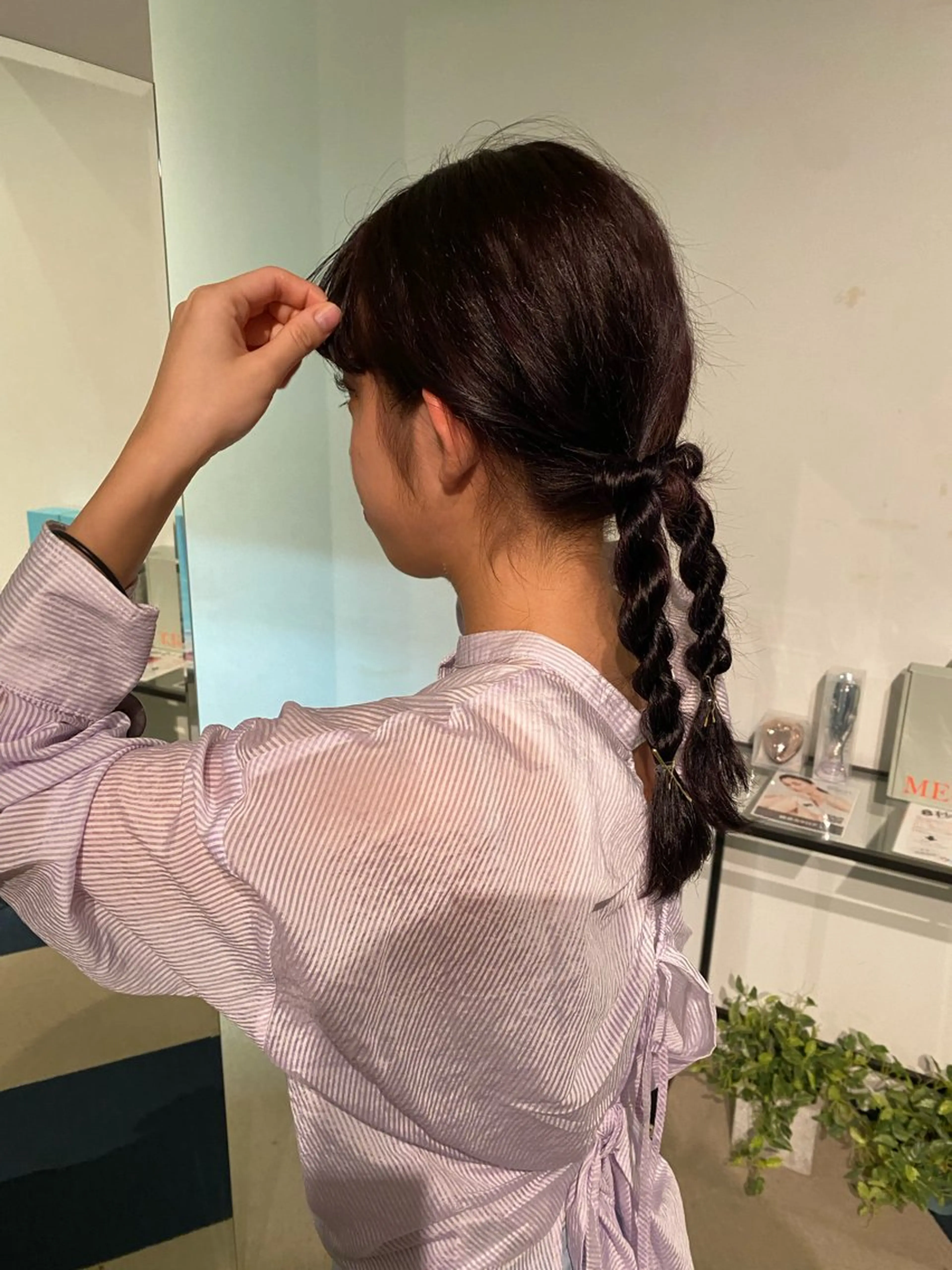 セミロング カラー ヘアカラー ワタナベ イオリ🧼のヘアスタイル