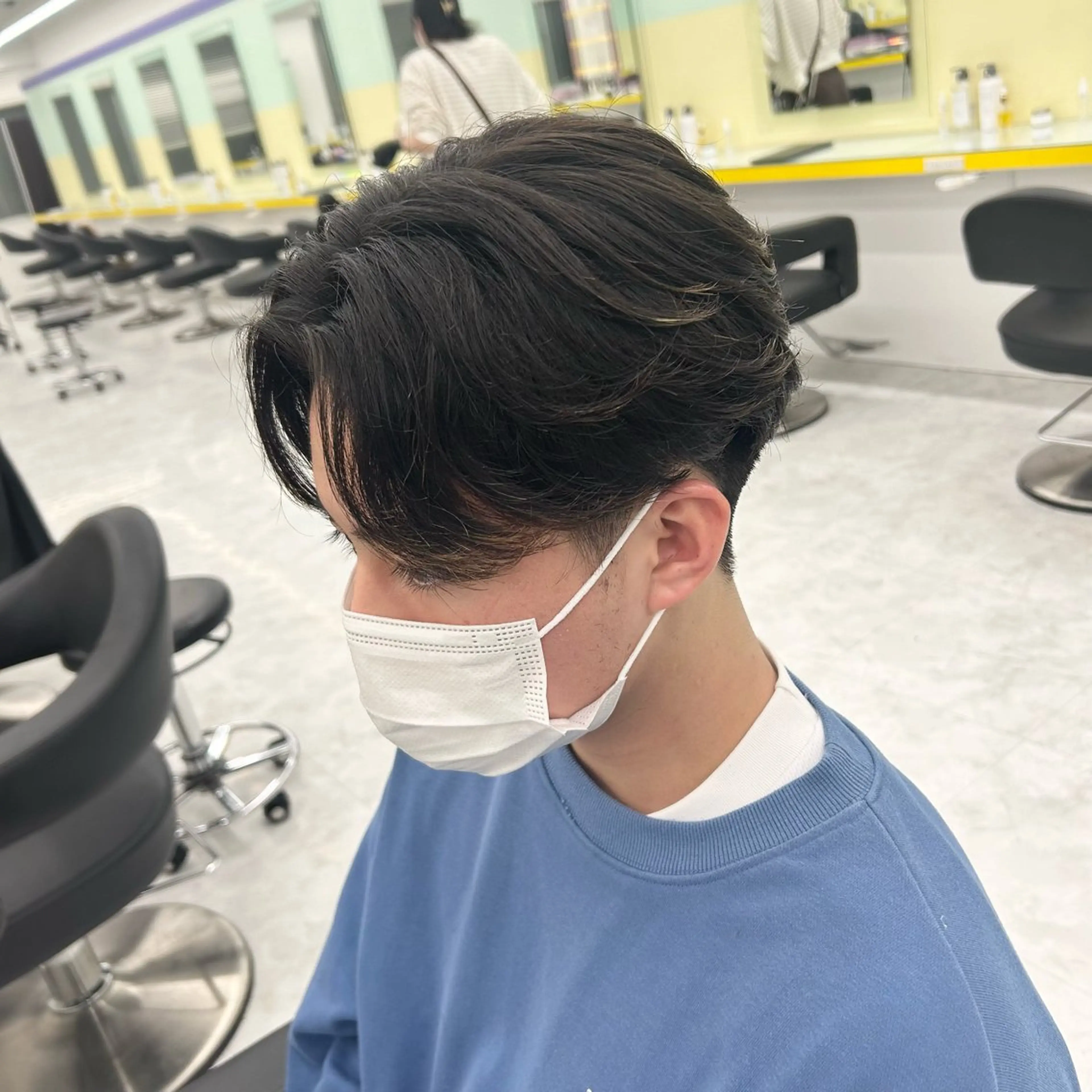 ショート カラー パーマ メンズ カット パーマ 韓国レイヤーカット /REIのヘアスタイル