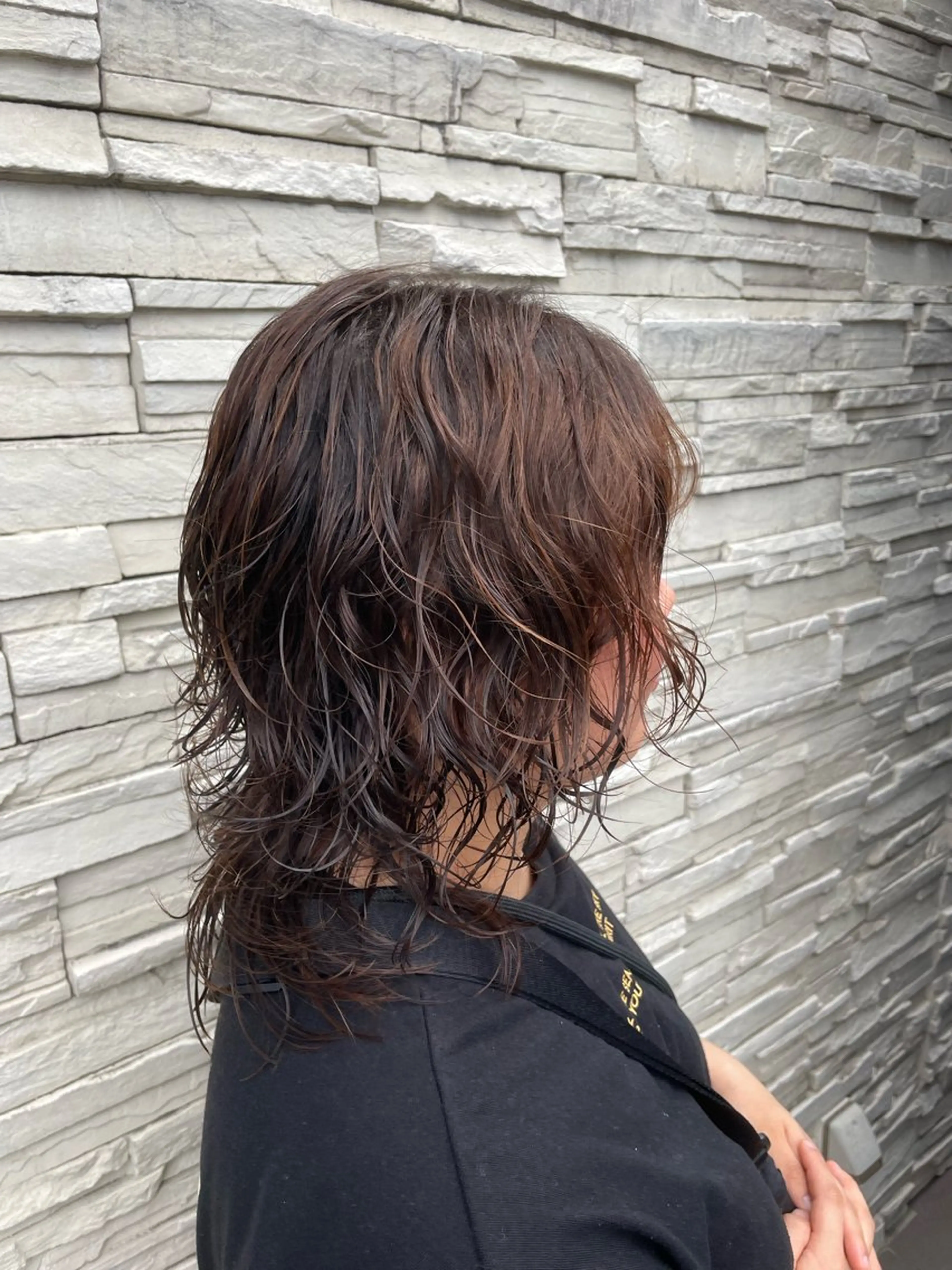 ミディアム パーマ カット パーマ 韓国ヘア/パーマ スタイル　北川玲聖のヘアスタイル