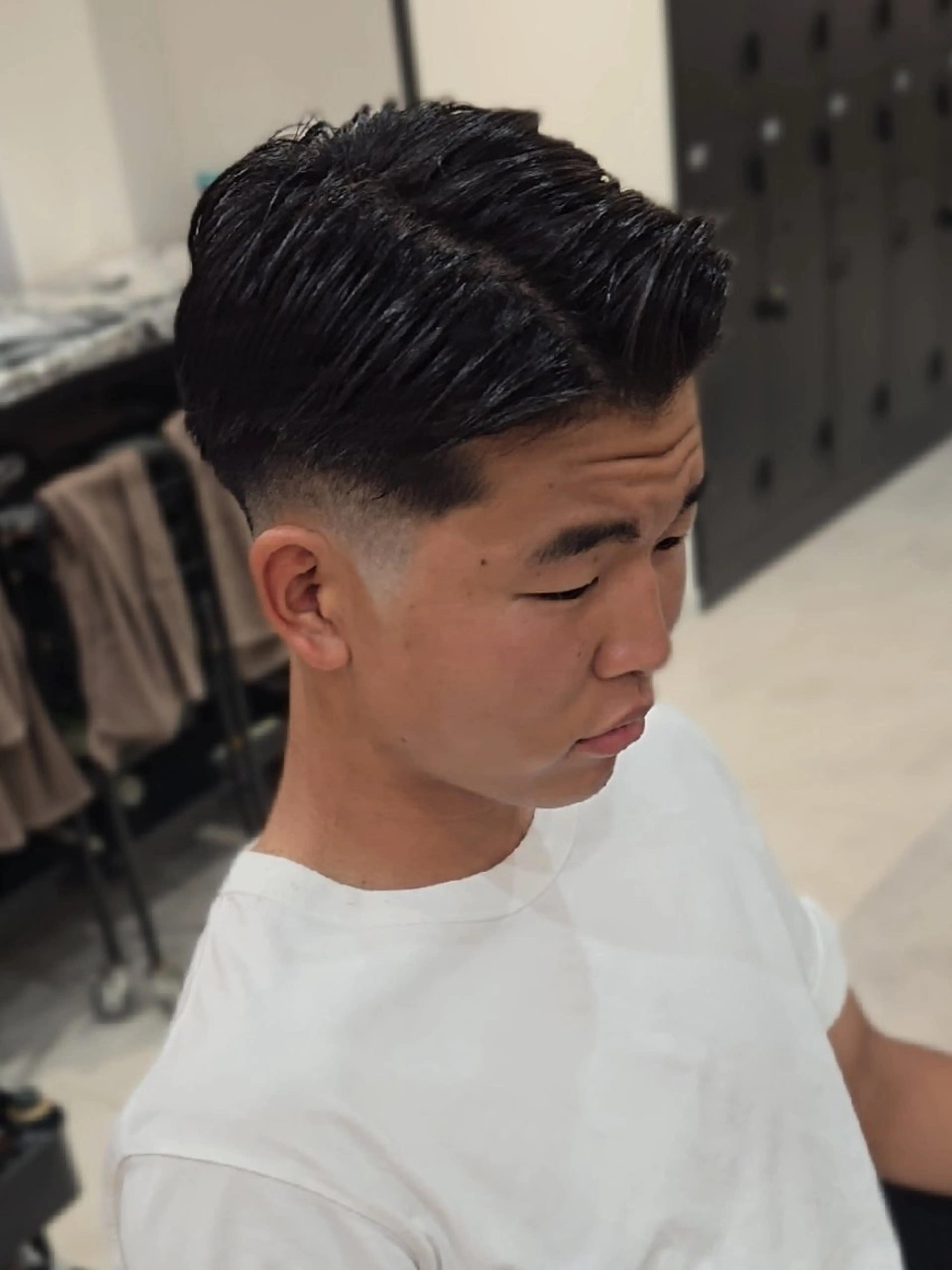 メンズ ショート メンズメッシュ 七三 カット ヘアセット Lapis 名古屋駅前店所属・LEN名古屋/パーマ 海外ヘア/メンズ特化のヘアスタイル