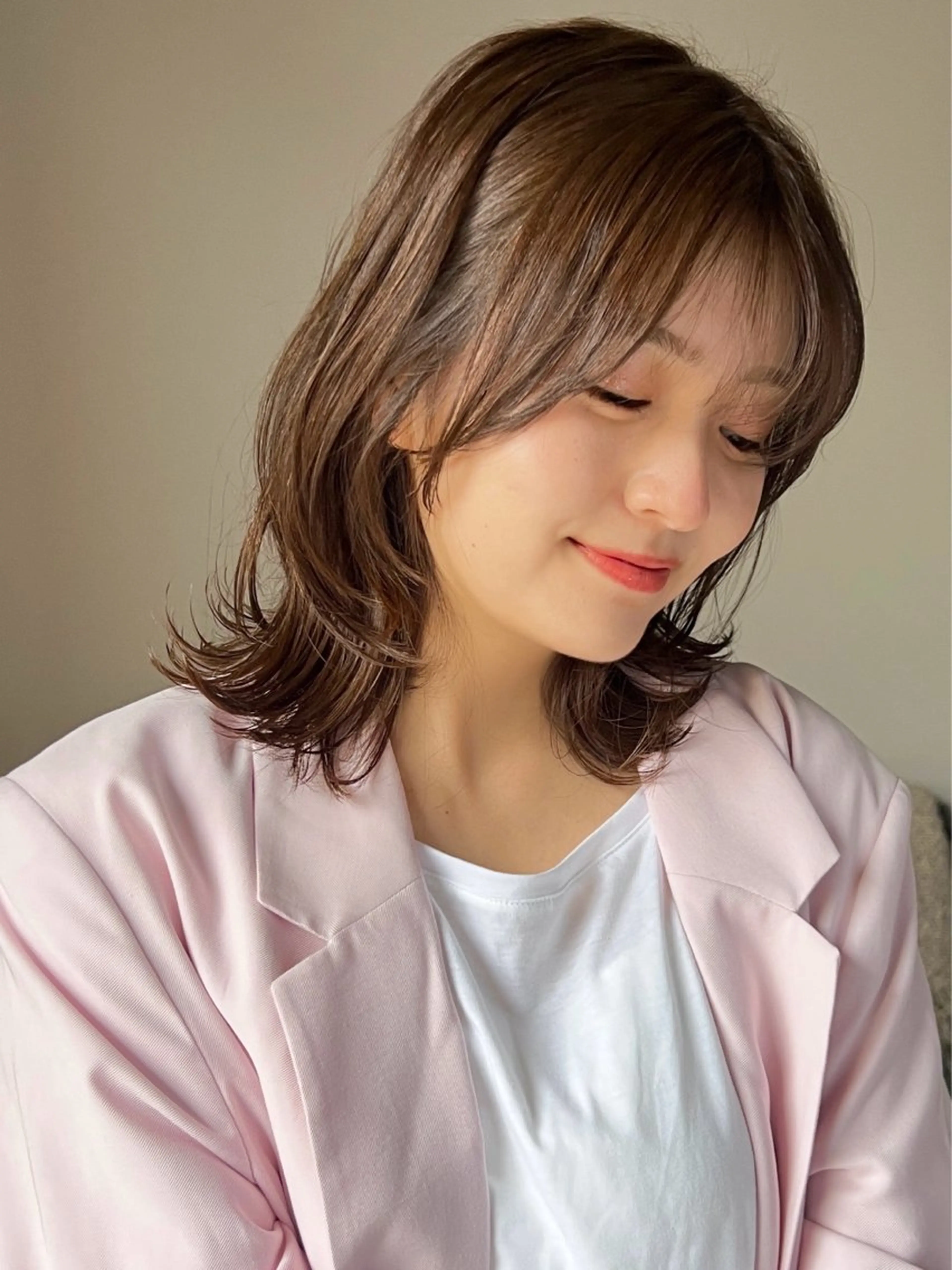 透明感ヘアカラーの写真