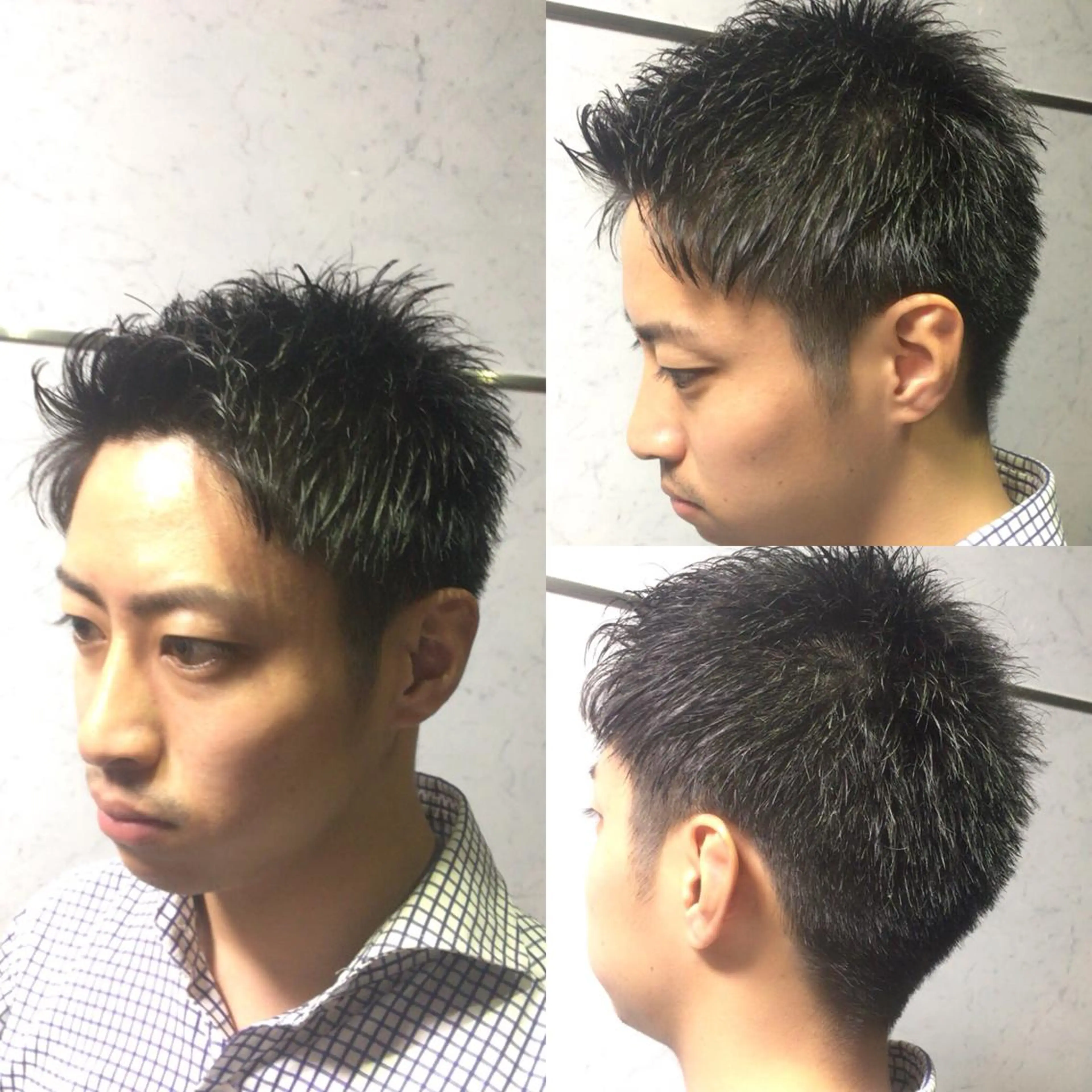 ショート メンズ アップバング Kenny ケニーのヘアスタイル