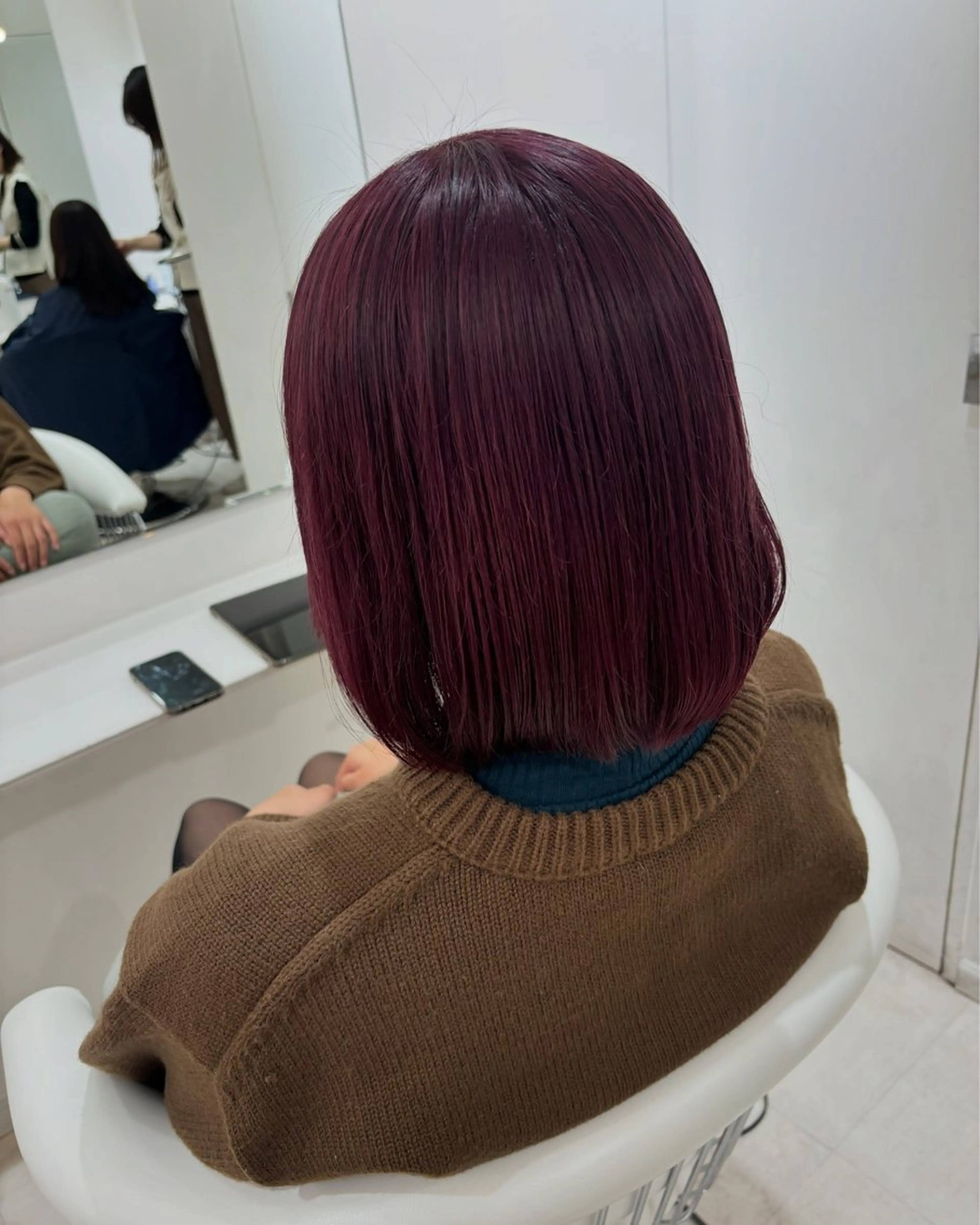 ミディアム カラー ブリーチ 今井 愛歩のマツエク・マツパデザイン