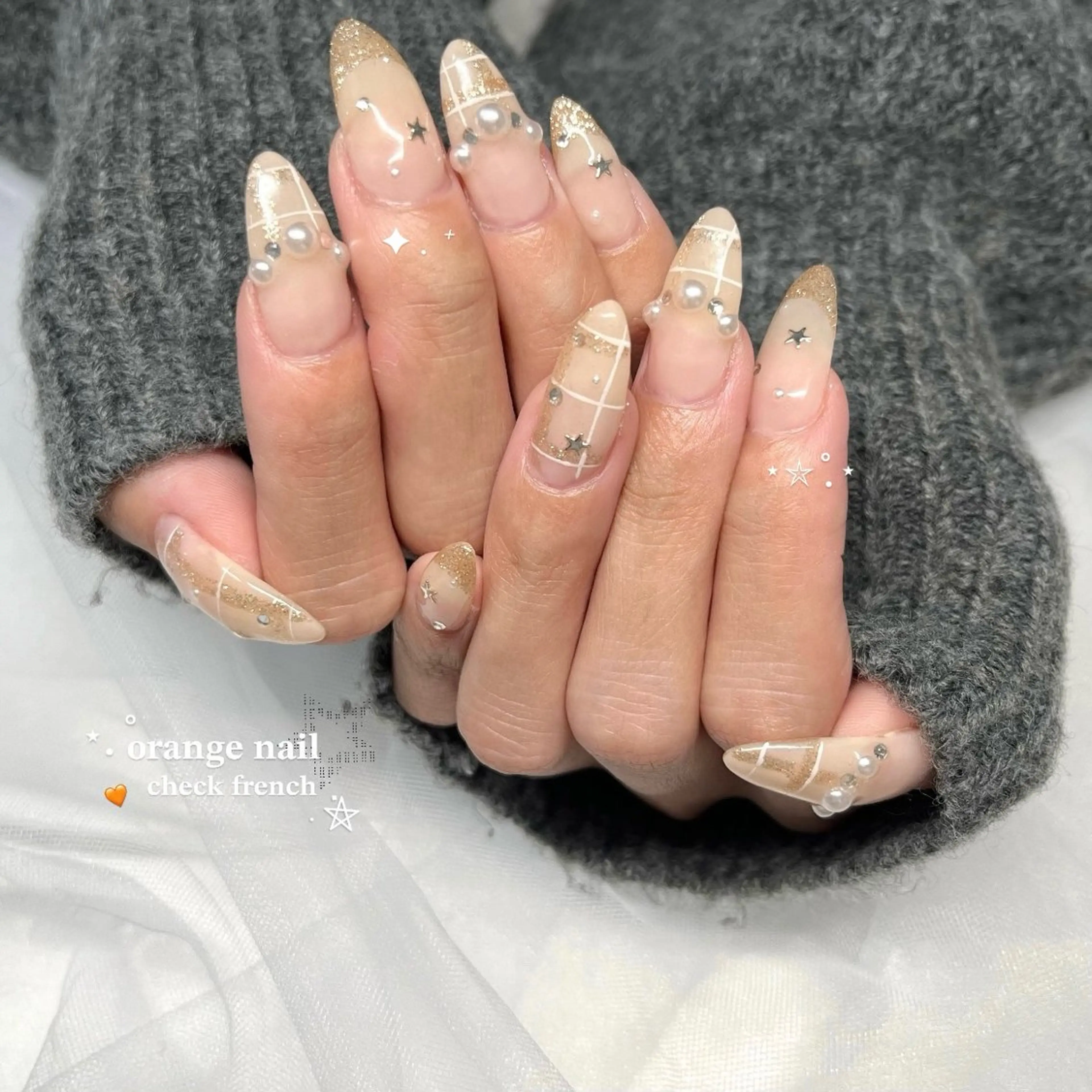 ネイル 長さ出し フラッシュネイル フレンチネイル ジェルネイル マグネットネイル 🌷Gemini nami🌷のネイルデザイン