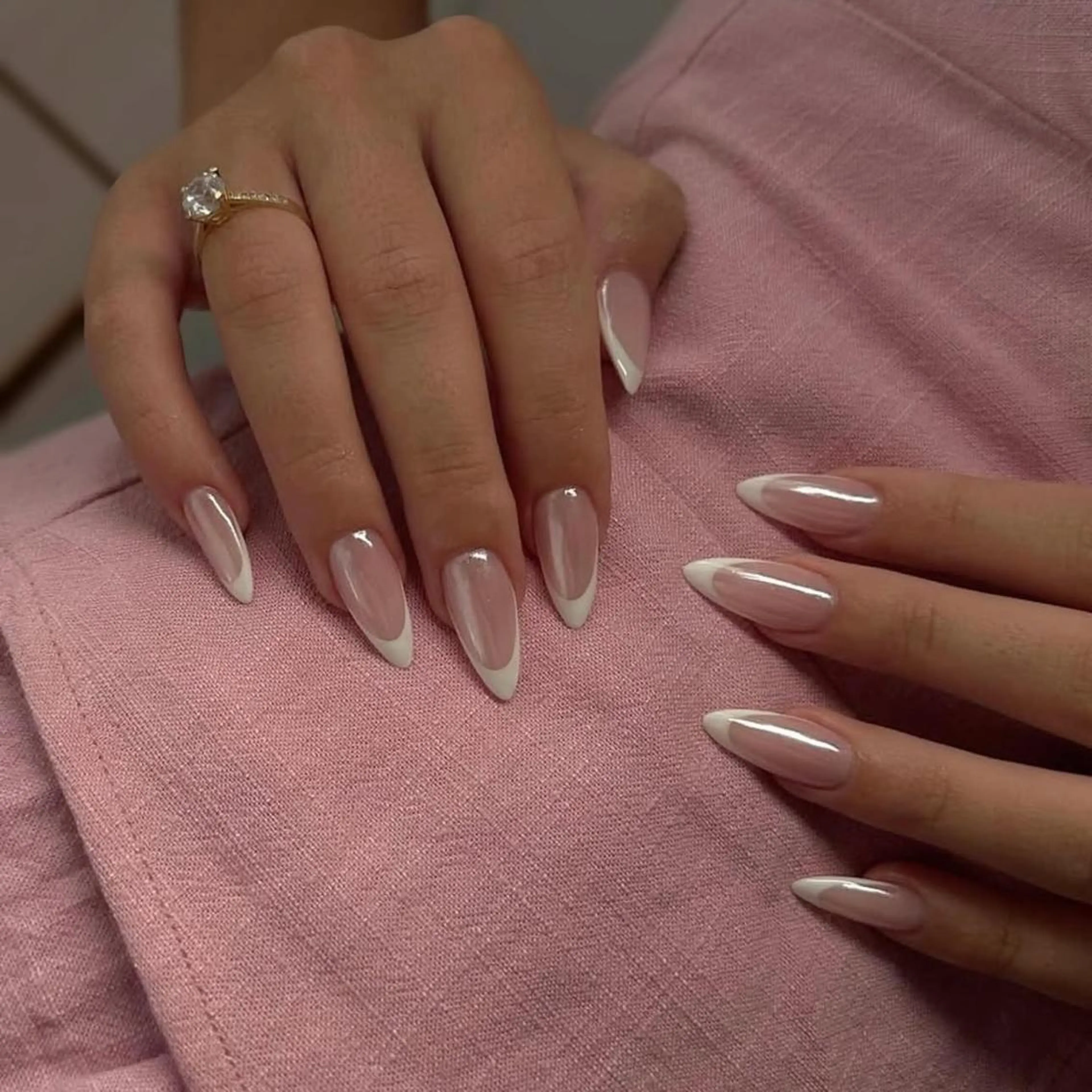 ネイル オーロラネイル ブルー チークネイル 長さ出し フットネイル ハンドネイル NAILS168 チップ長さ出し専門店のネイルデザイン