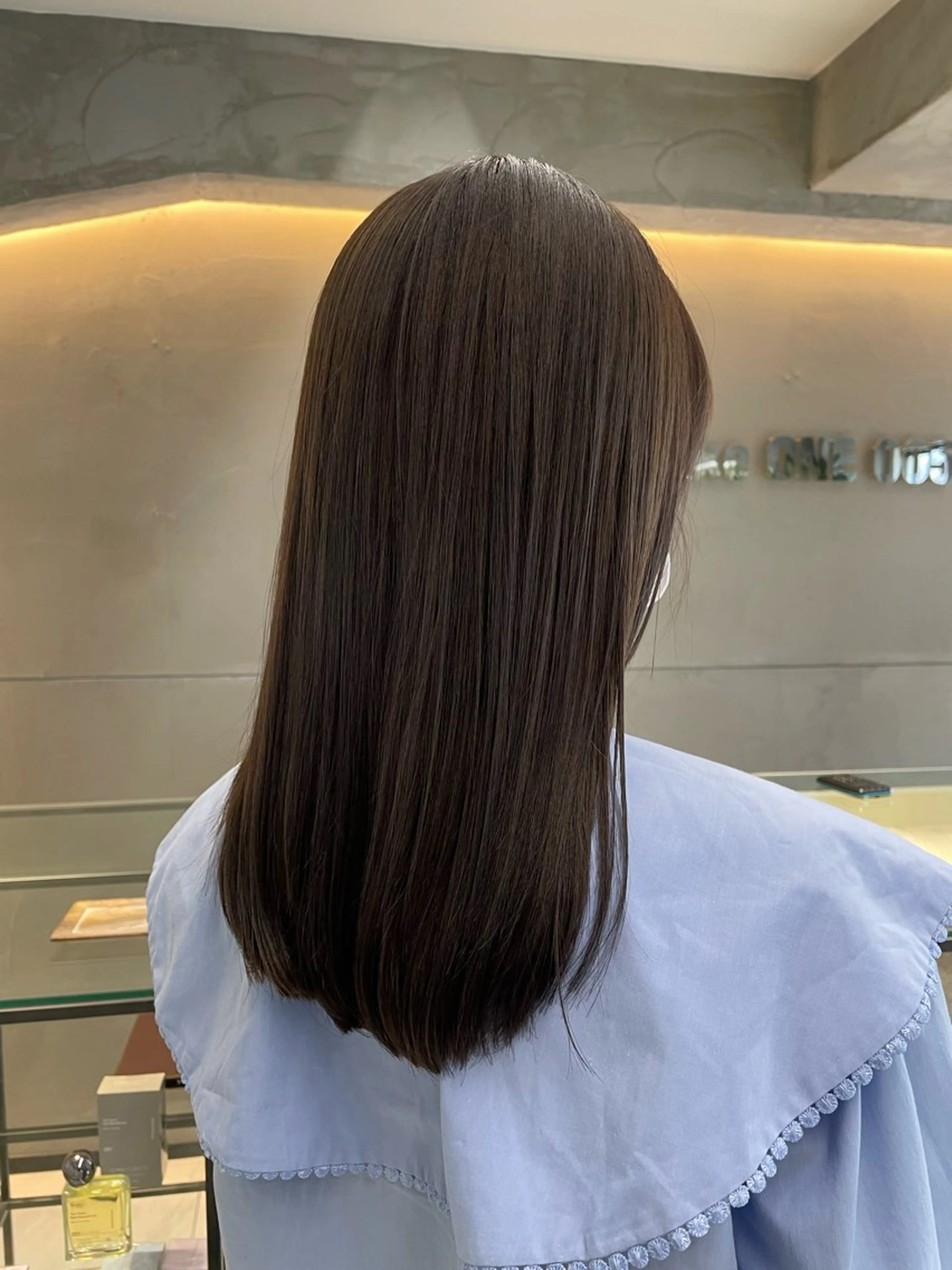 🫐ˊ˗ カット+透明感・水光肌カラー🧊+コアミーTr🦋🤍の写真