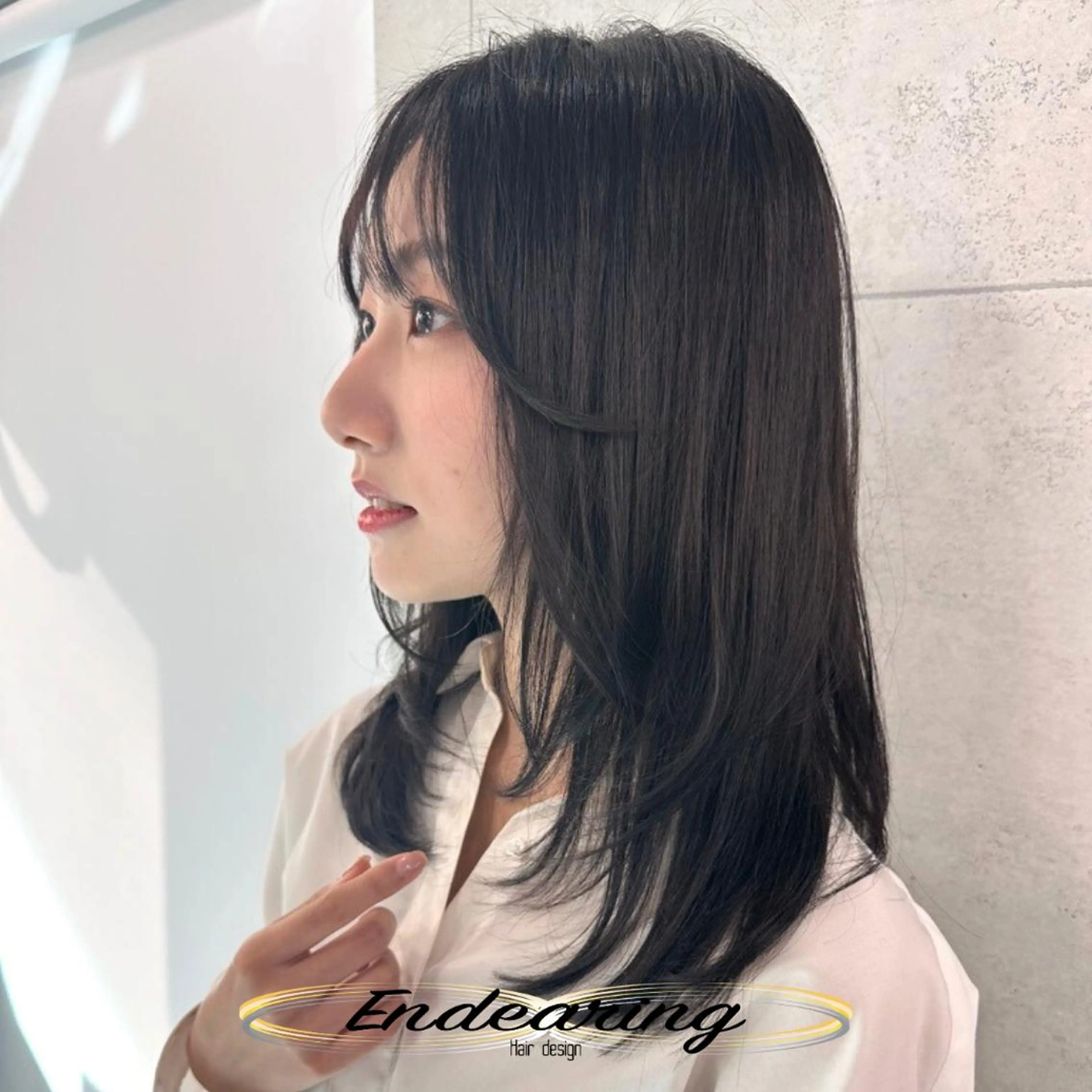 セミロング レイヤーカット トリートメント カット トリートメント Endearing 銀座/レイヤーカットのヘアスタイル