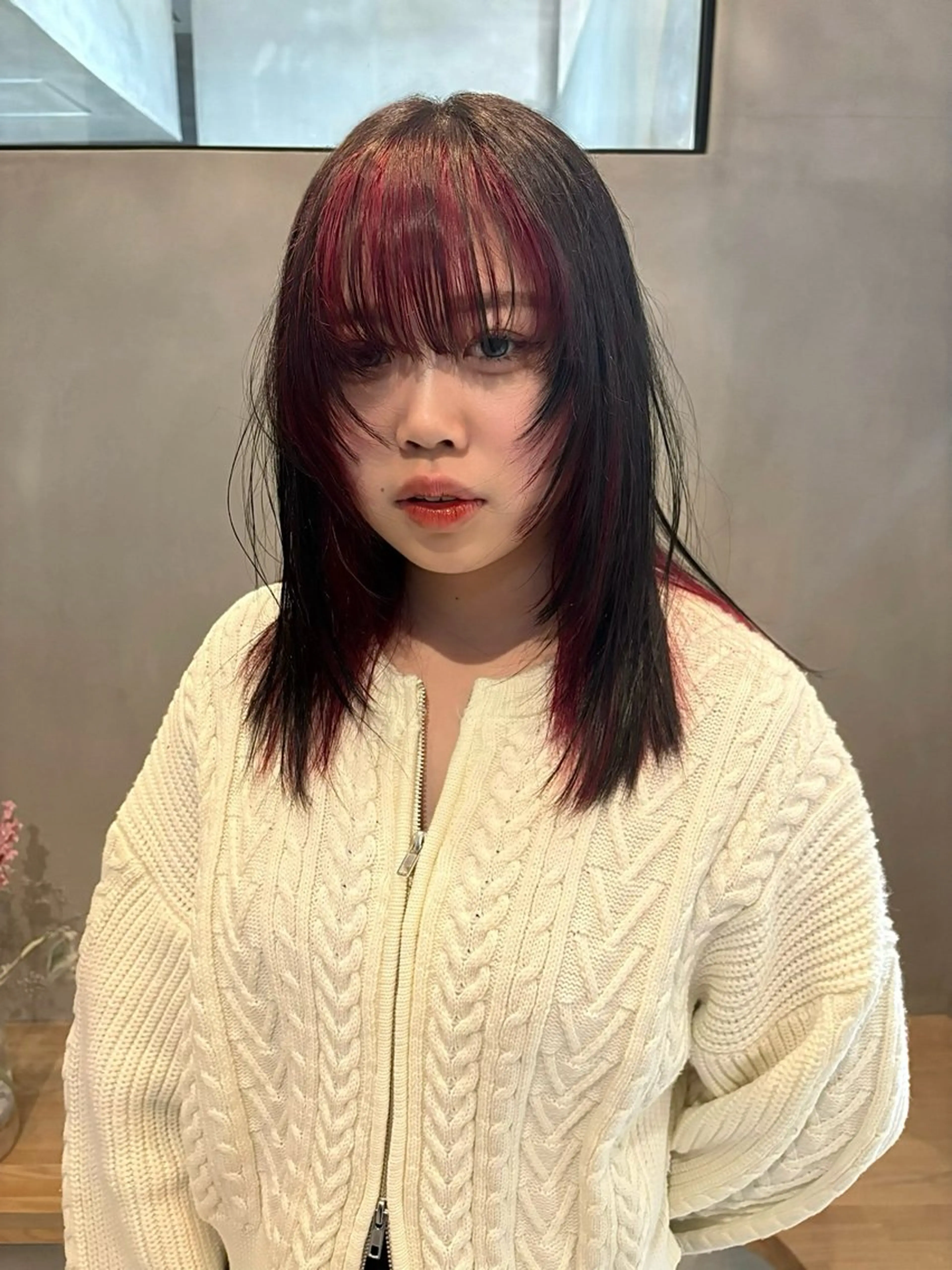 セミロング 柴田 美育のヘアスタイル