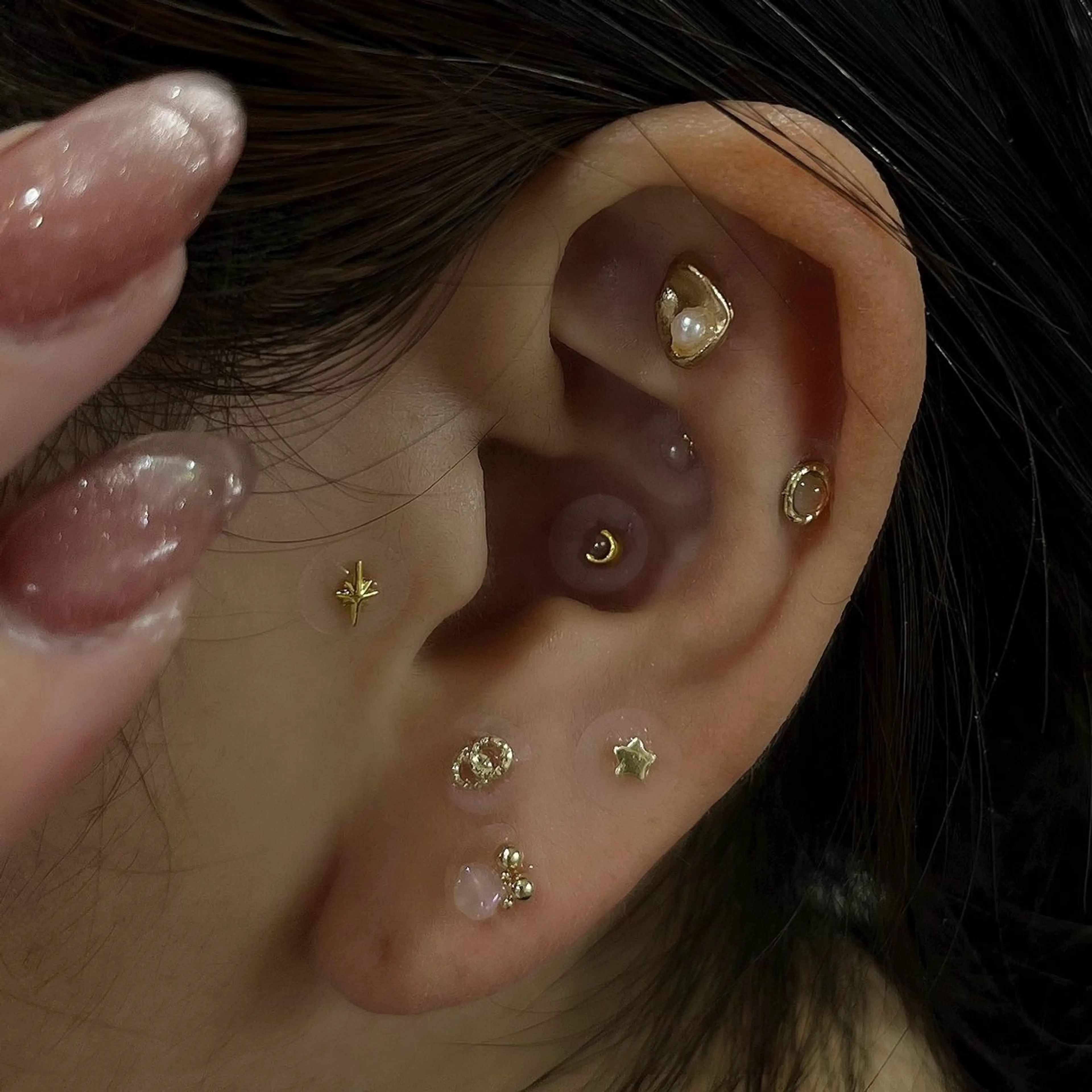 その他 Ray. ちゅるん系ニュアンスのネイルデザイン