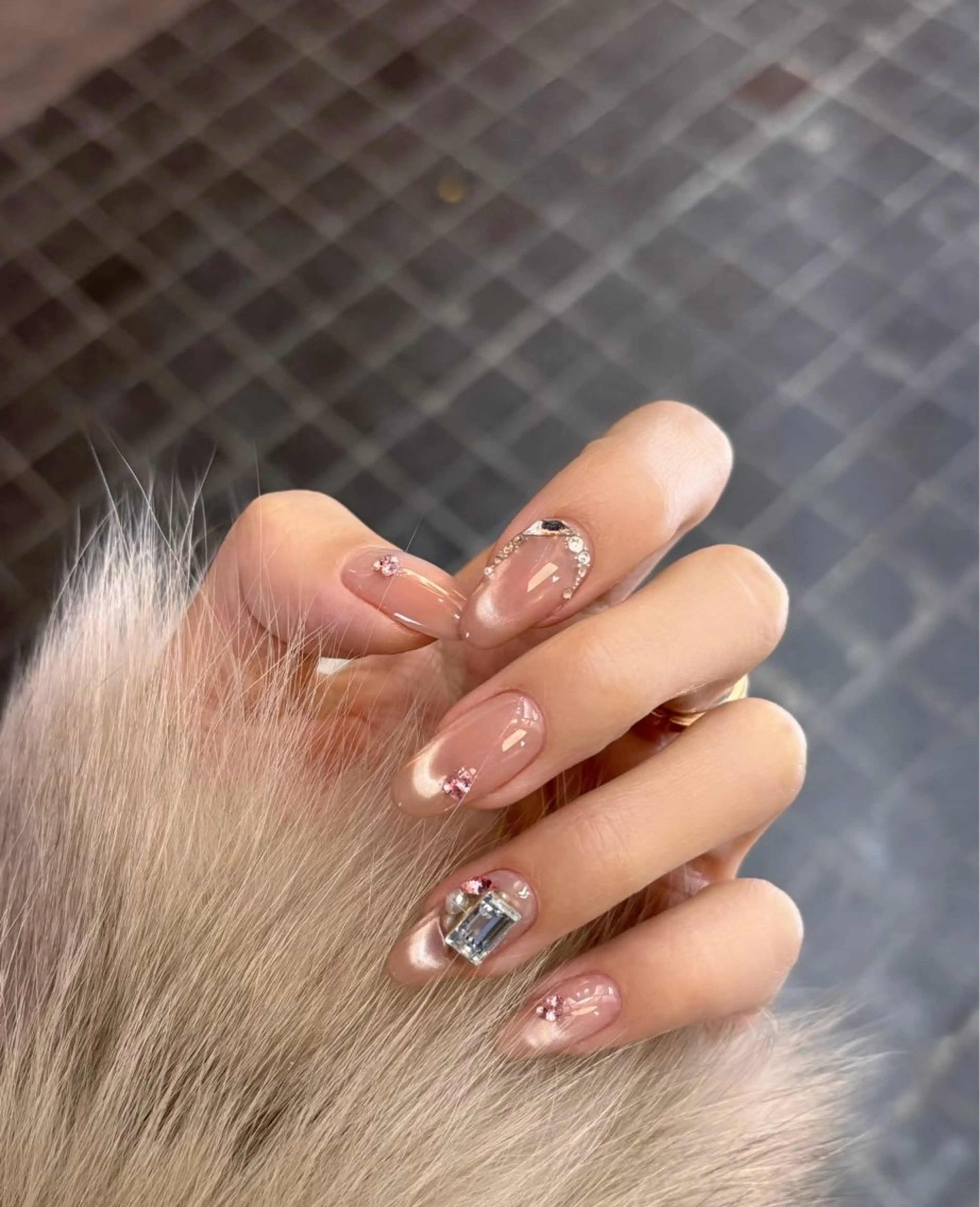 ネイル アートネイル オーロラネイル チークネイル 長さ出し フットネイル ハンドネイル Blossom nail【ブラソンネイル】所属・Blossom nail_Yuniのネイルデザイン
