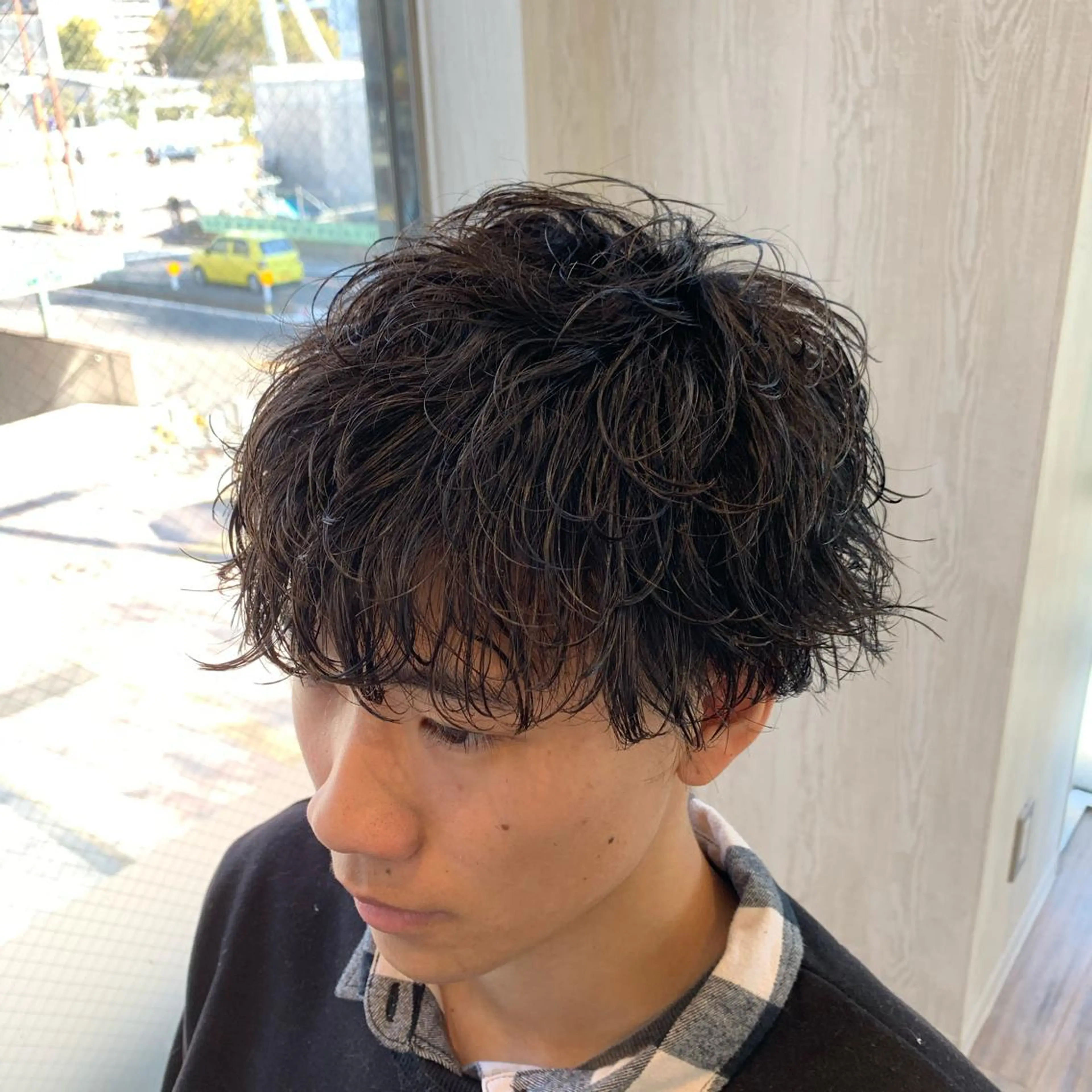 ショート パーマ メンズ マッシュ メンズパーマ 🔥Mackey🔥 メンズ特化型美容師のヘアスタイル