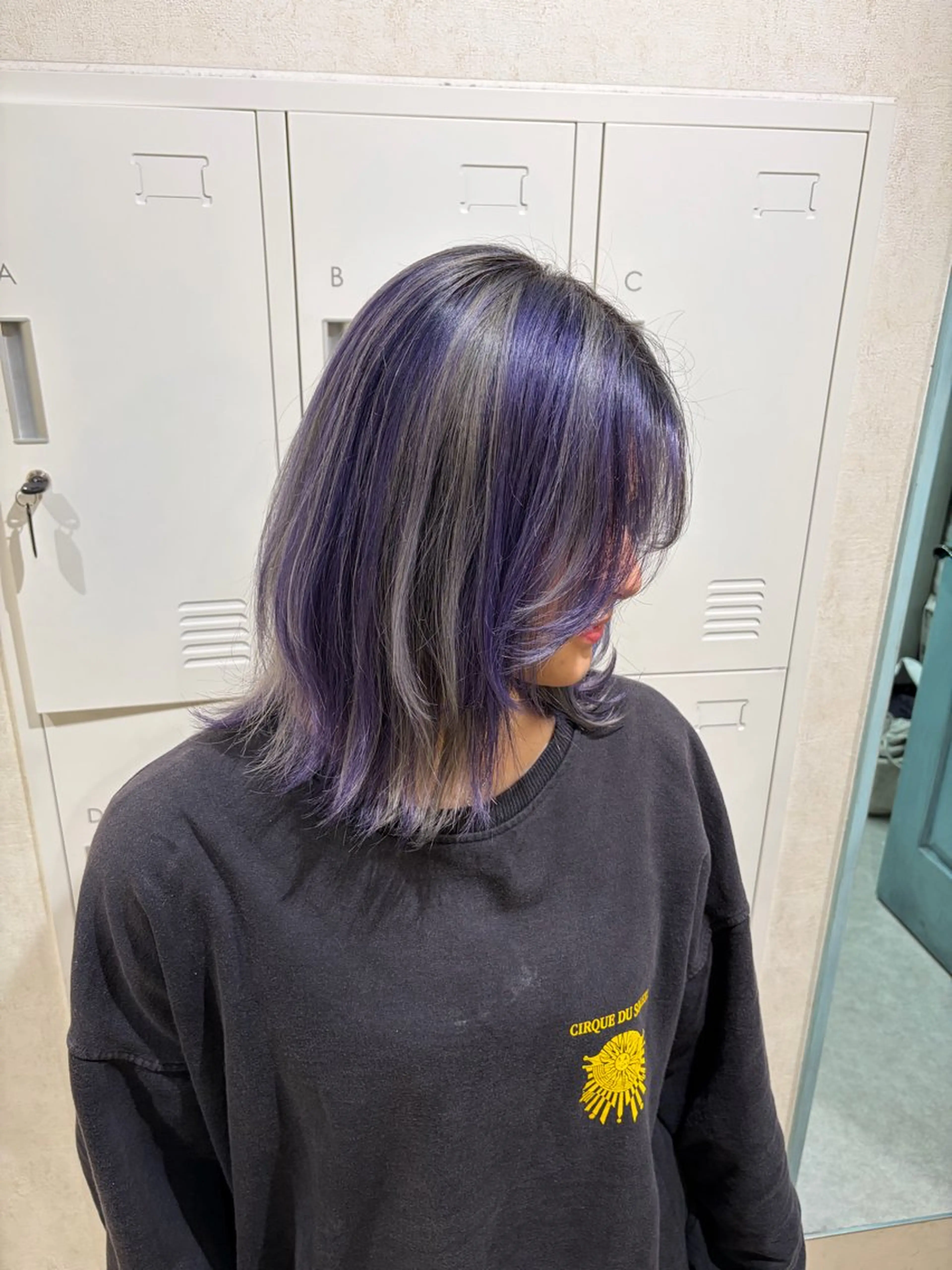 ミディアム 縮毛矯正/韓国 /艶髪/もえかのヘアスタイル