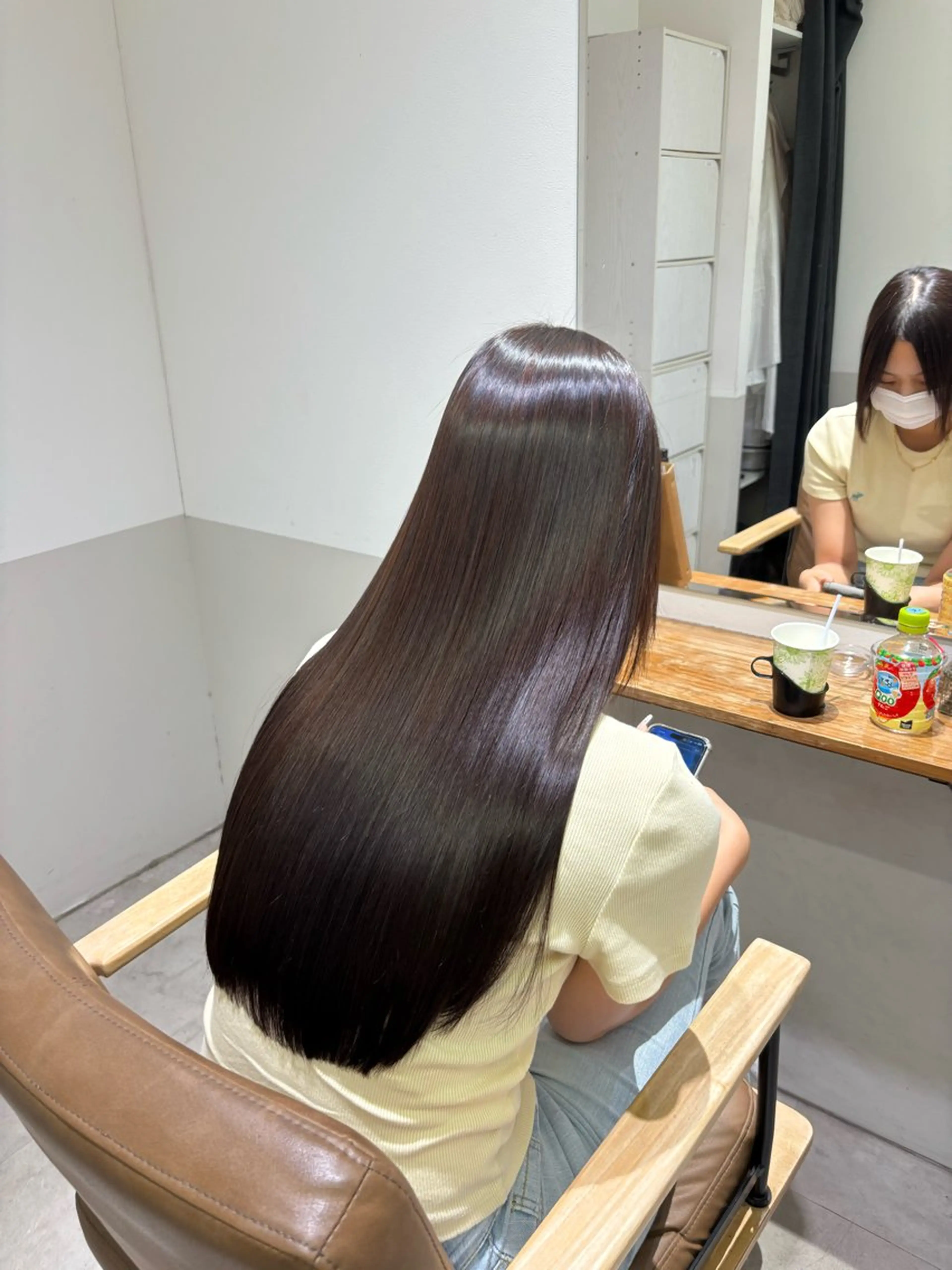 ロング 縮毛矯正 かのん /髪質改善/大阪梅田のヘアスタイル