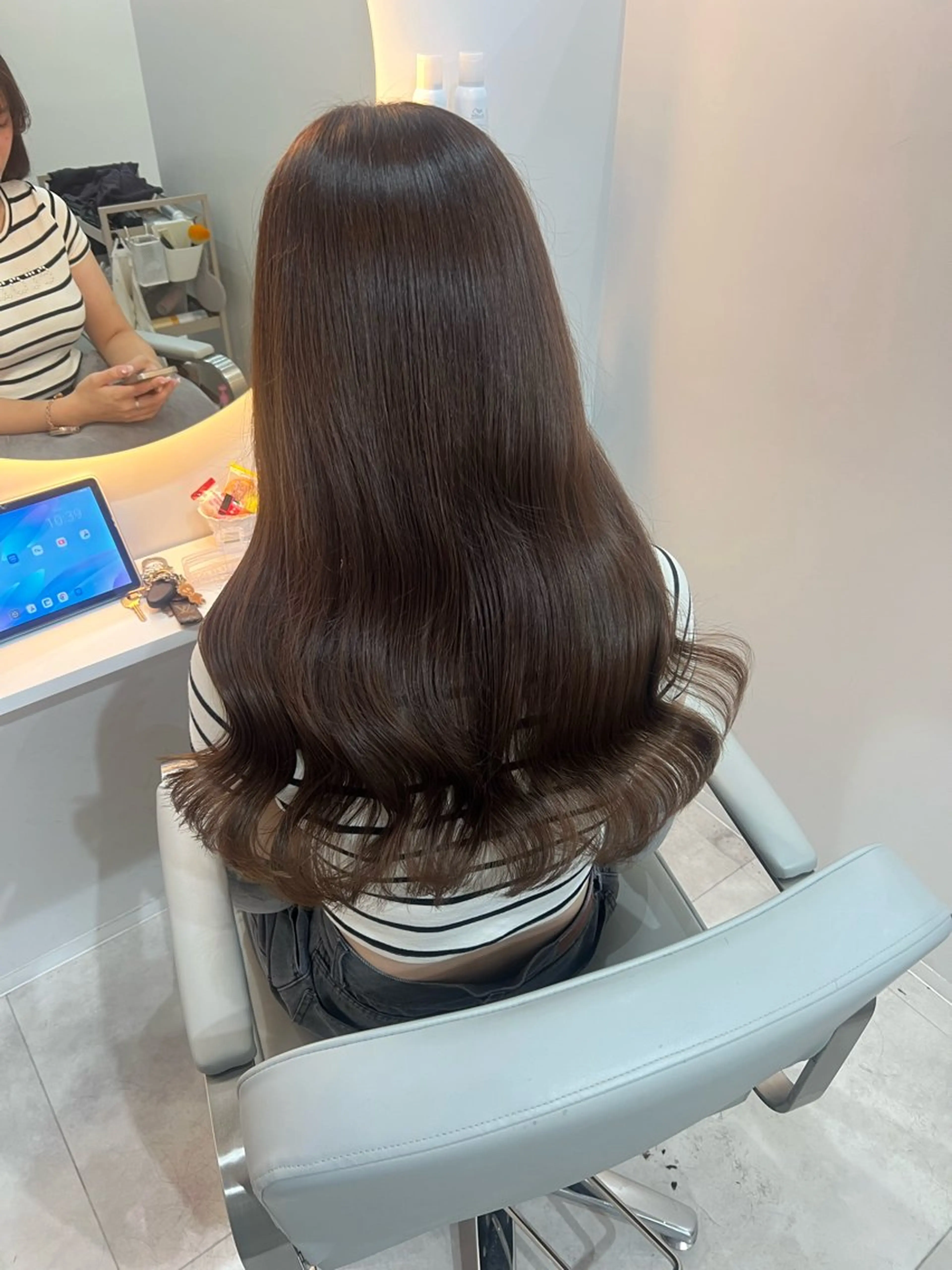 ロング ヘアカラー トリートメント 韓国モテhair🍑 momoのヘアスタイル