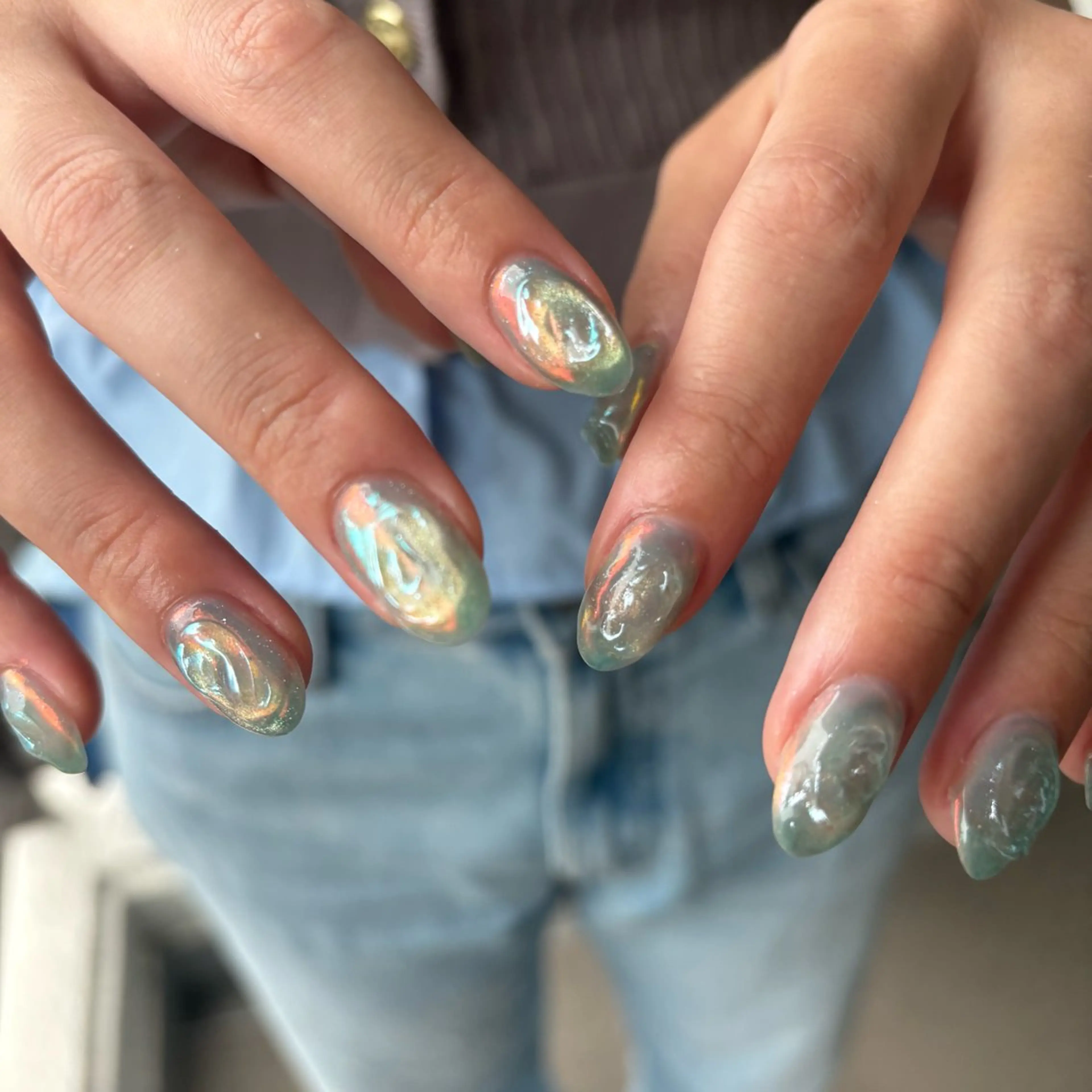 ネイル ハンドネイル カメレオン京橋🌻 草葉由佳のネイルデザイン