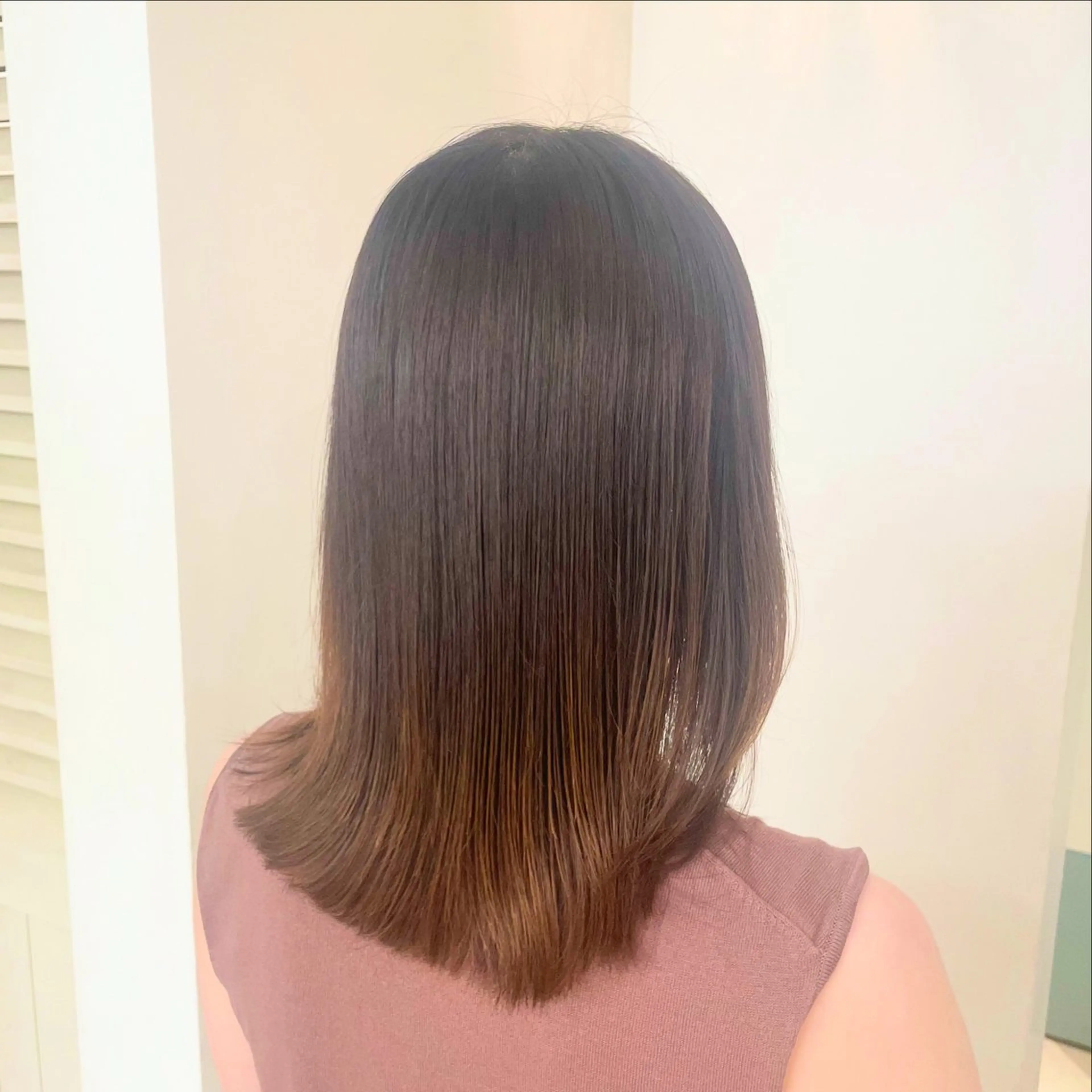 ミディアム ミディアムパーマ トリートメント 酸性ストレート 縮毛矯正 森山 陽菜のヘアスタイル