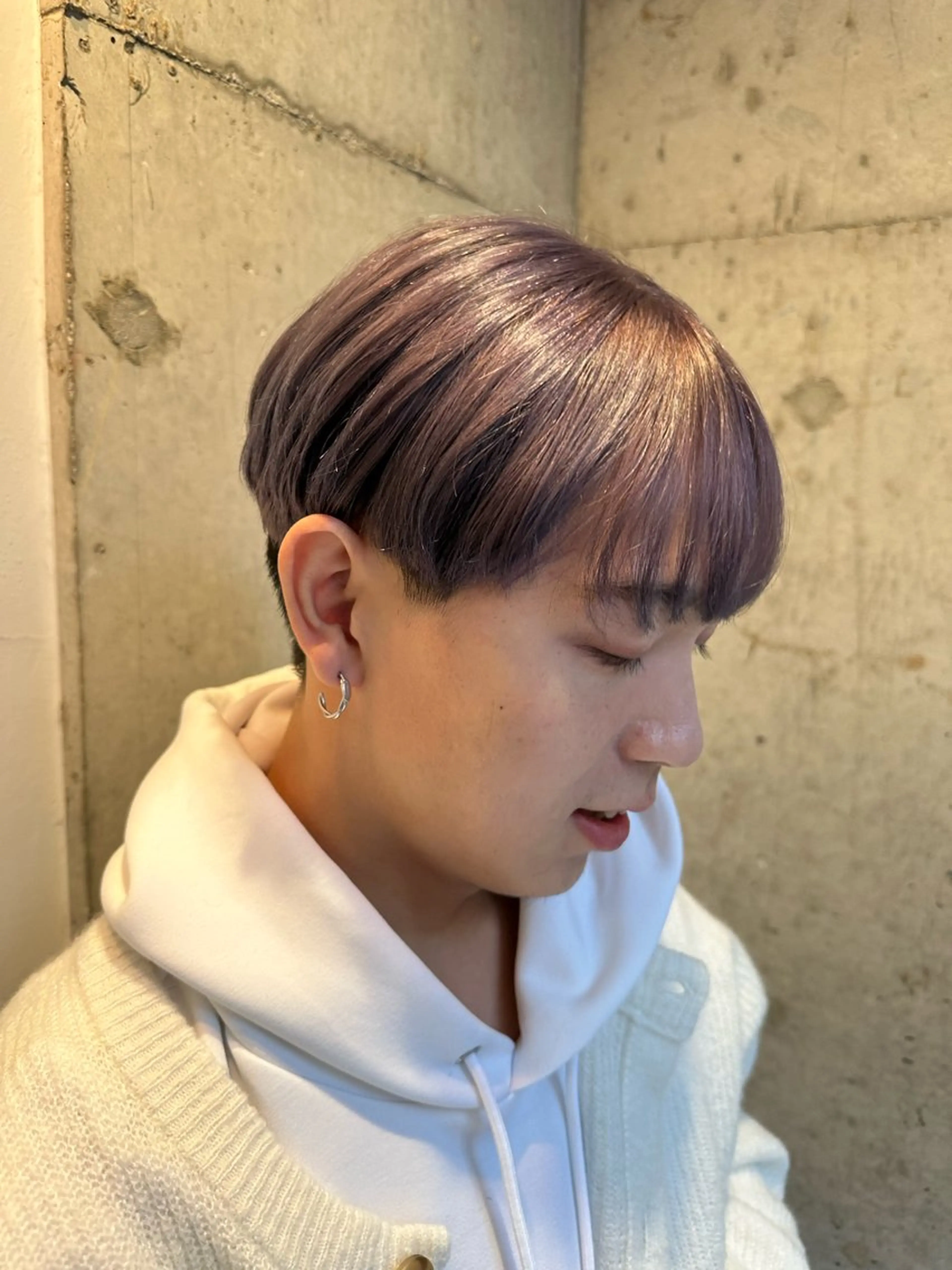 ショート カラー メンズ ヘアカラー メンズ垢抜けカラーブ リーチ/RUKIのヘアスタイル