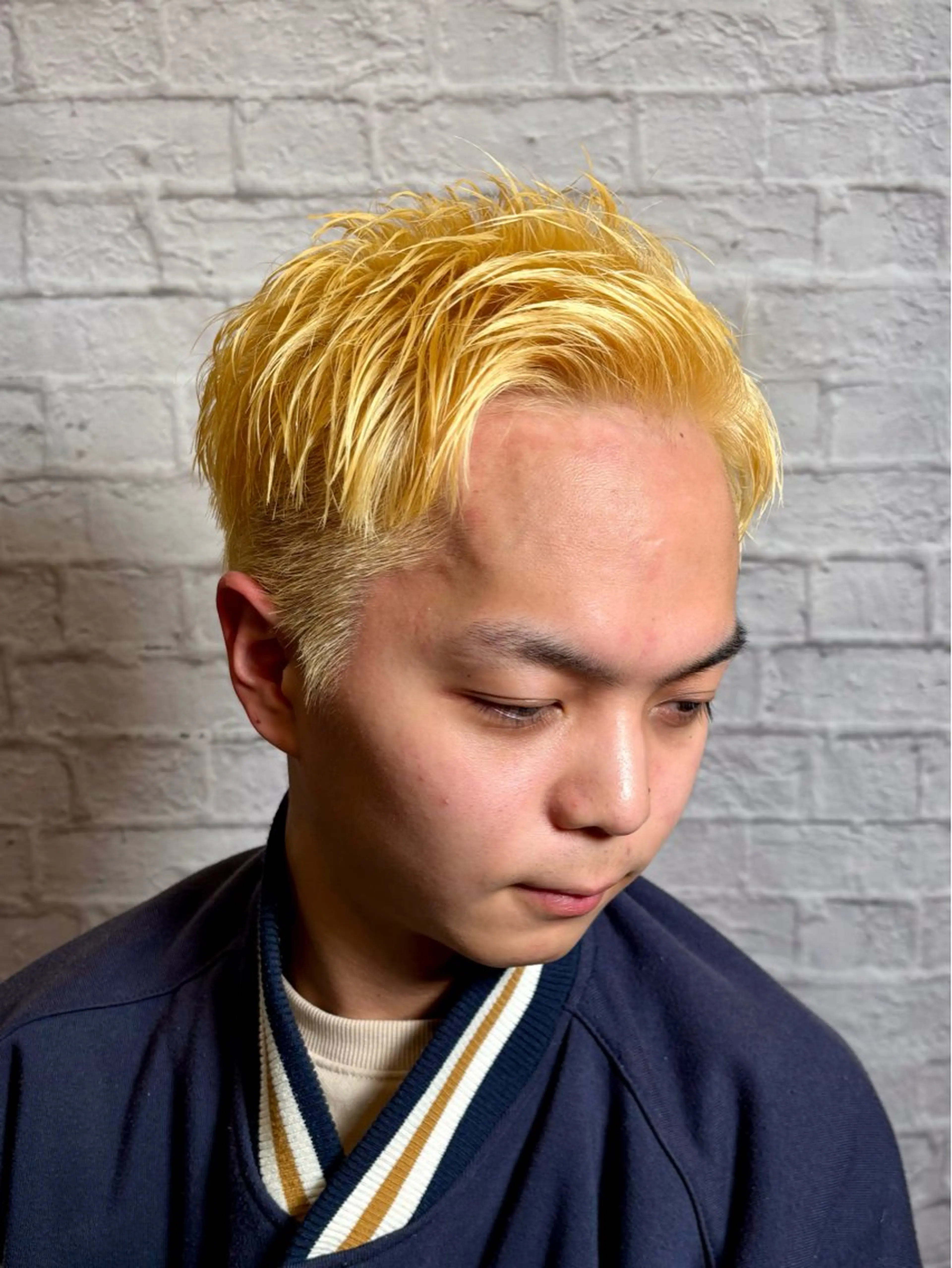 ショート パーマ ヘアアレンジ メンズ キッズ カット ヘアカラー メンズカット/パーマ 山崎航平💈のヘアスタイル