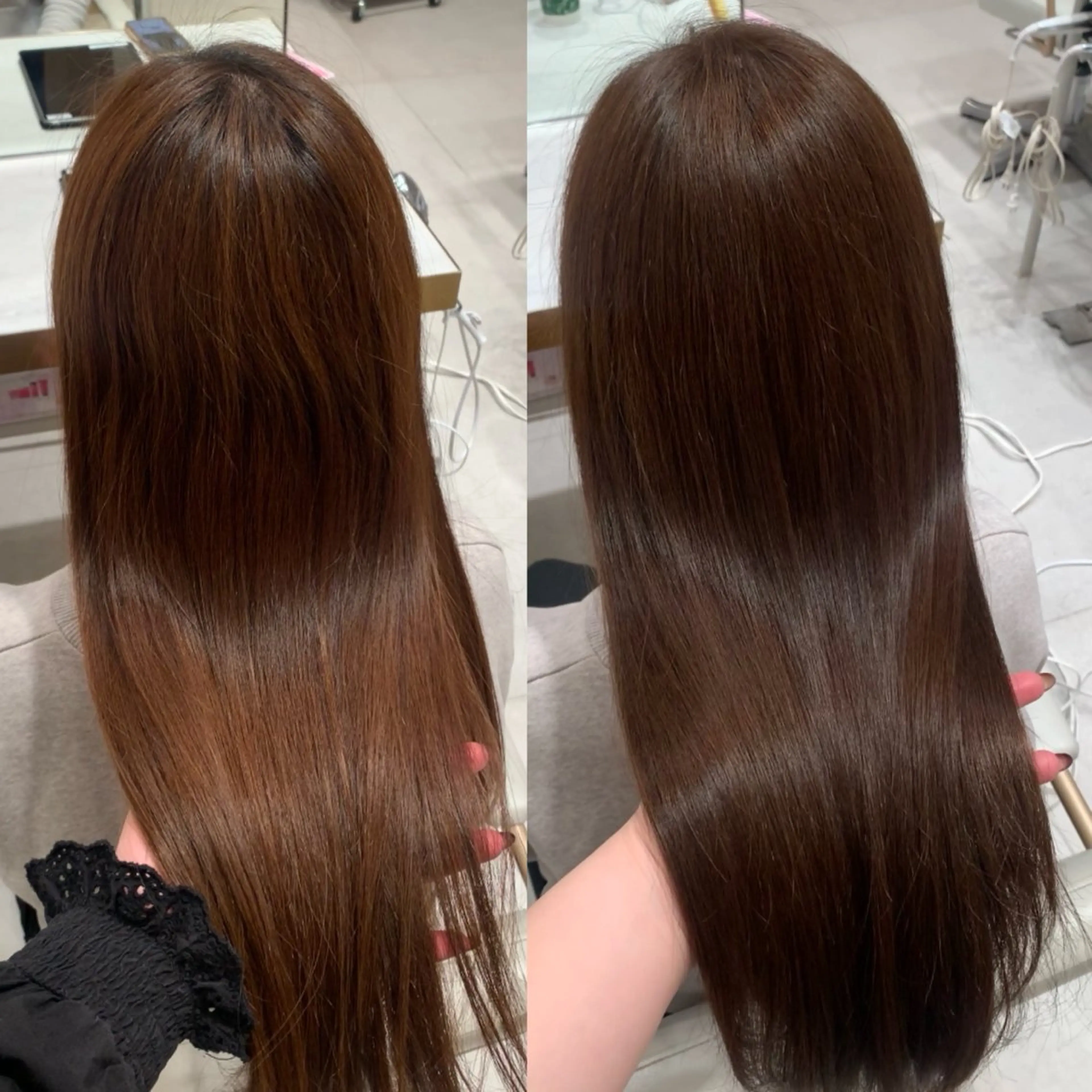 ロング カラー カット ヘアカラー トリートメント 内田 志乃のヘアスタイル