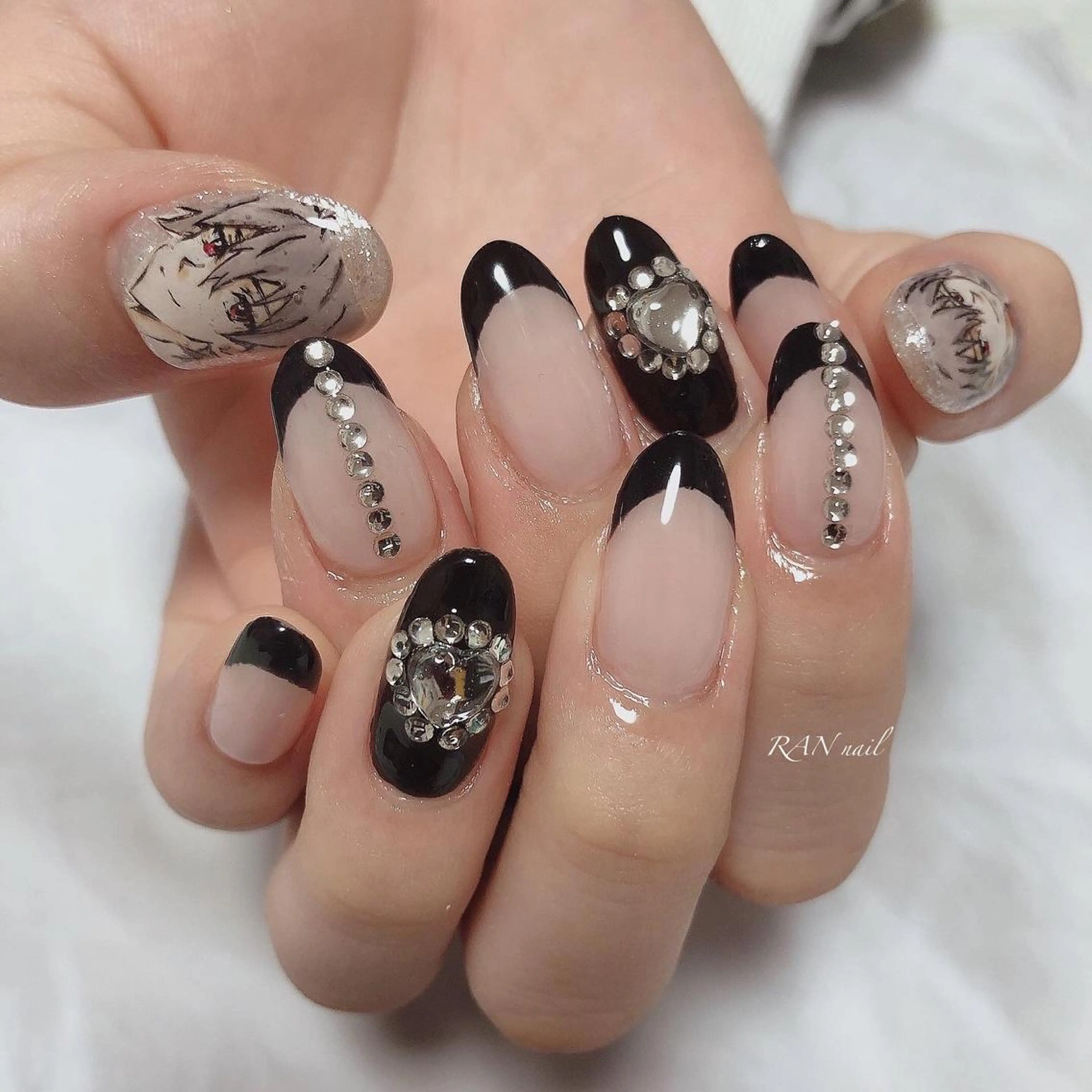 ネイル フレンチネイル 春ネイル ワンホンネイル ハンドネイル フットネイル RAN nail 〜ランネイル〜所属・RAN nailのネイルデザイン