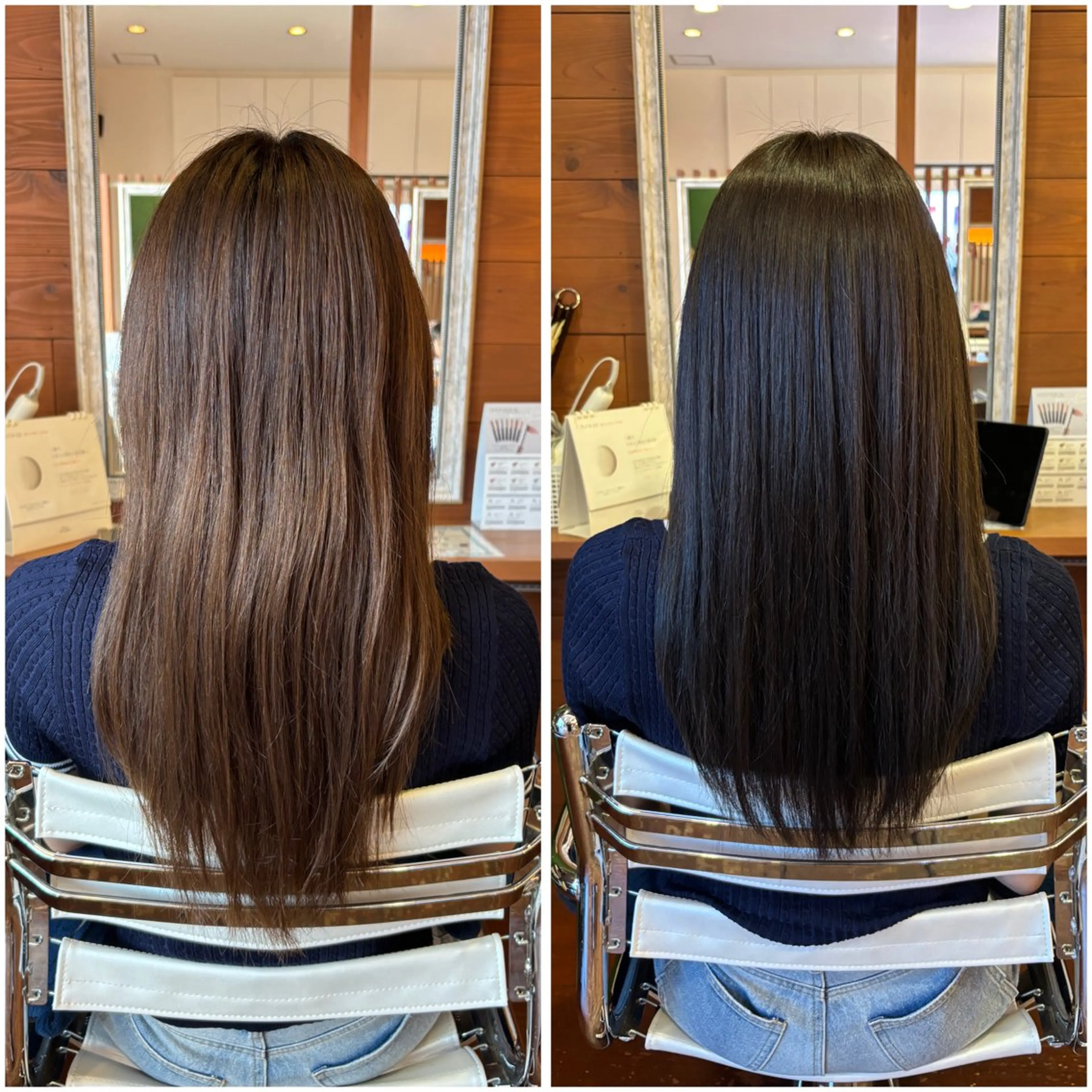 ロング カラー カット ヘアカラー トリートメント peal ark いろはのヘアスタイル