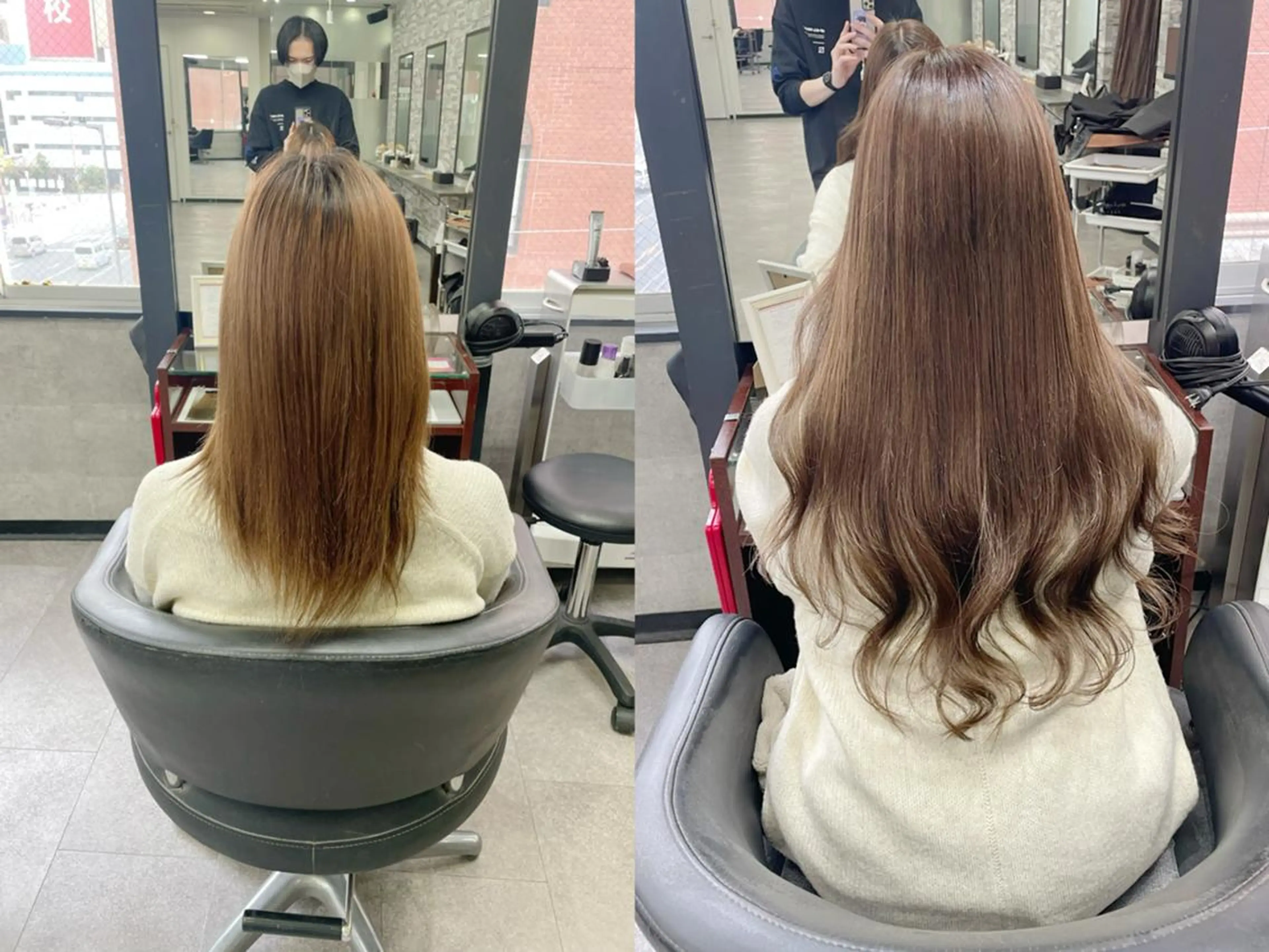 ロング 💎馴染むエクステ ×カラーTOMO💎のヘアスタイル