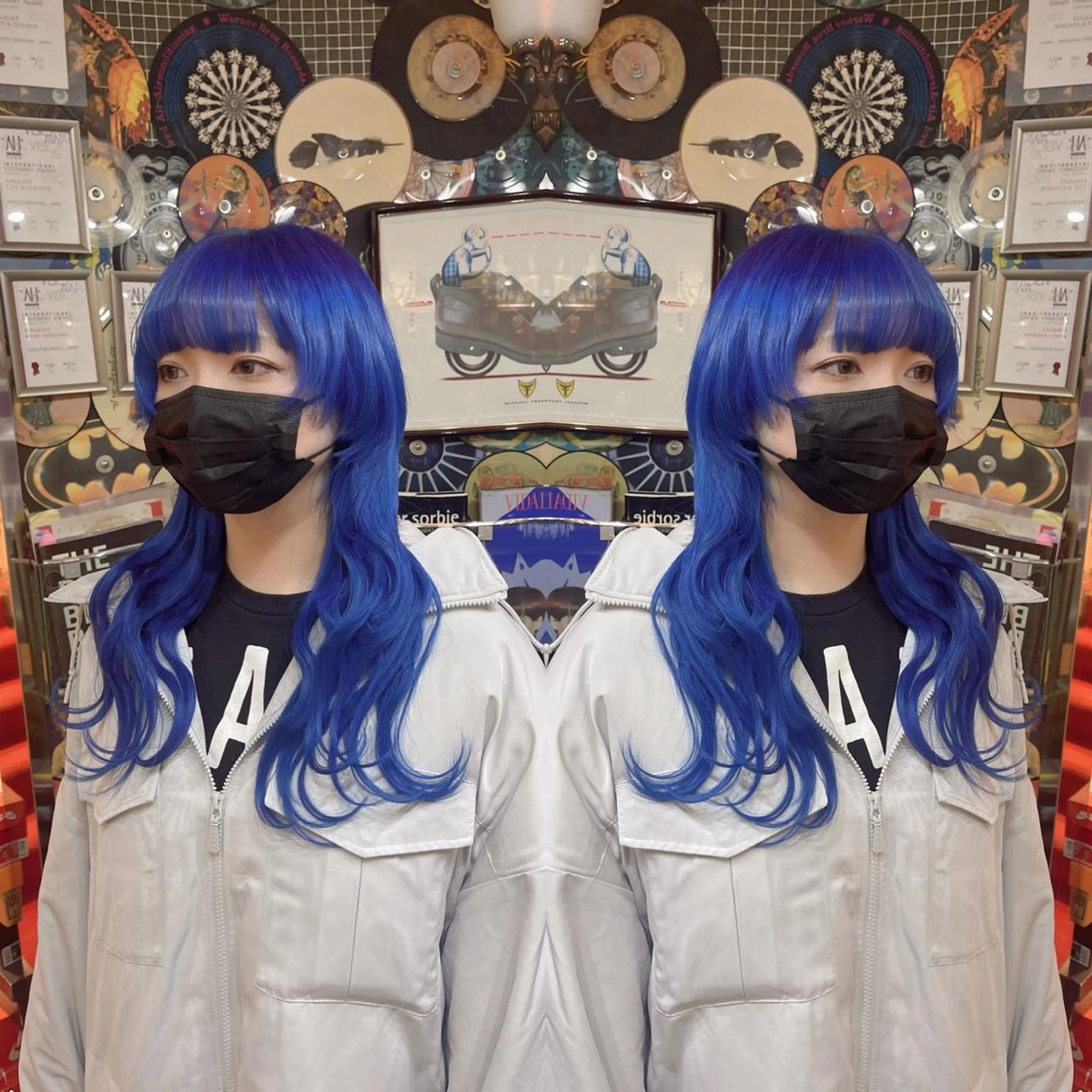 ロング カラー ヘアアレンジ ブリーチ ケアブリーチ ハイトーンカラー エクステ ロング haco+所属・🌈派手髪エクステ ブレイズ🌈ひろとのヘアスタイル