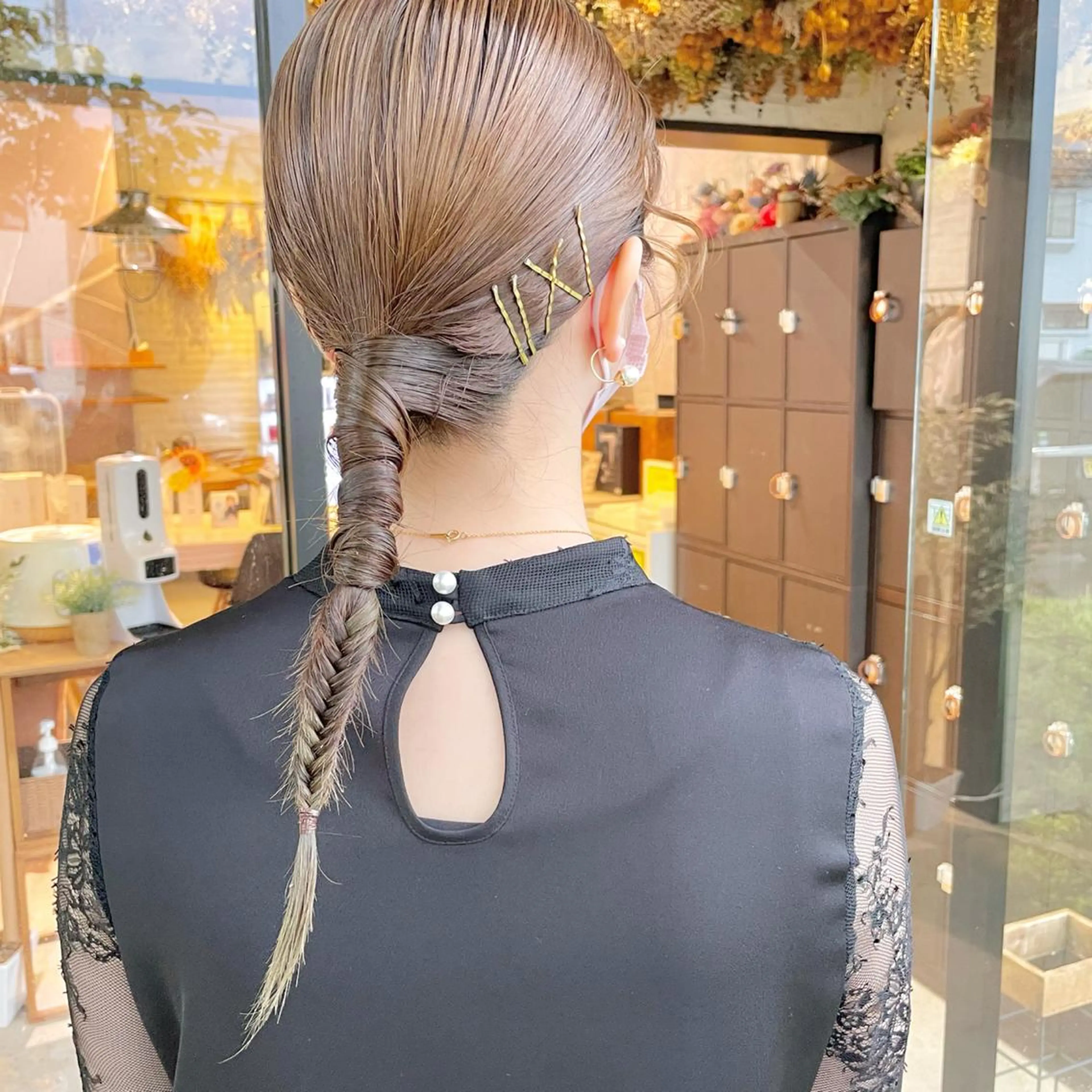 セミロング ヘアアレンジ kyoka .のヘアスタイル