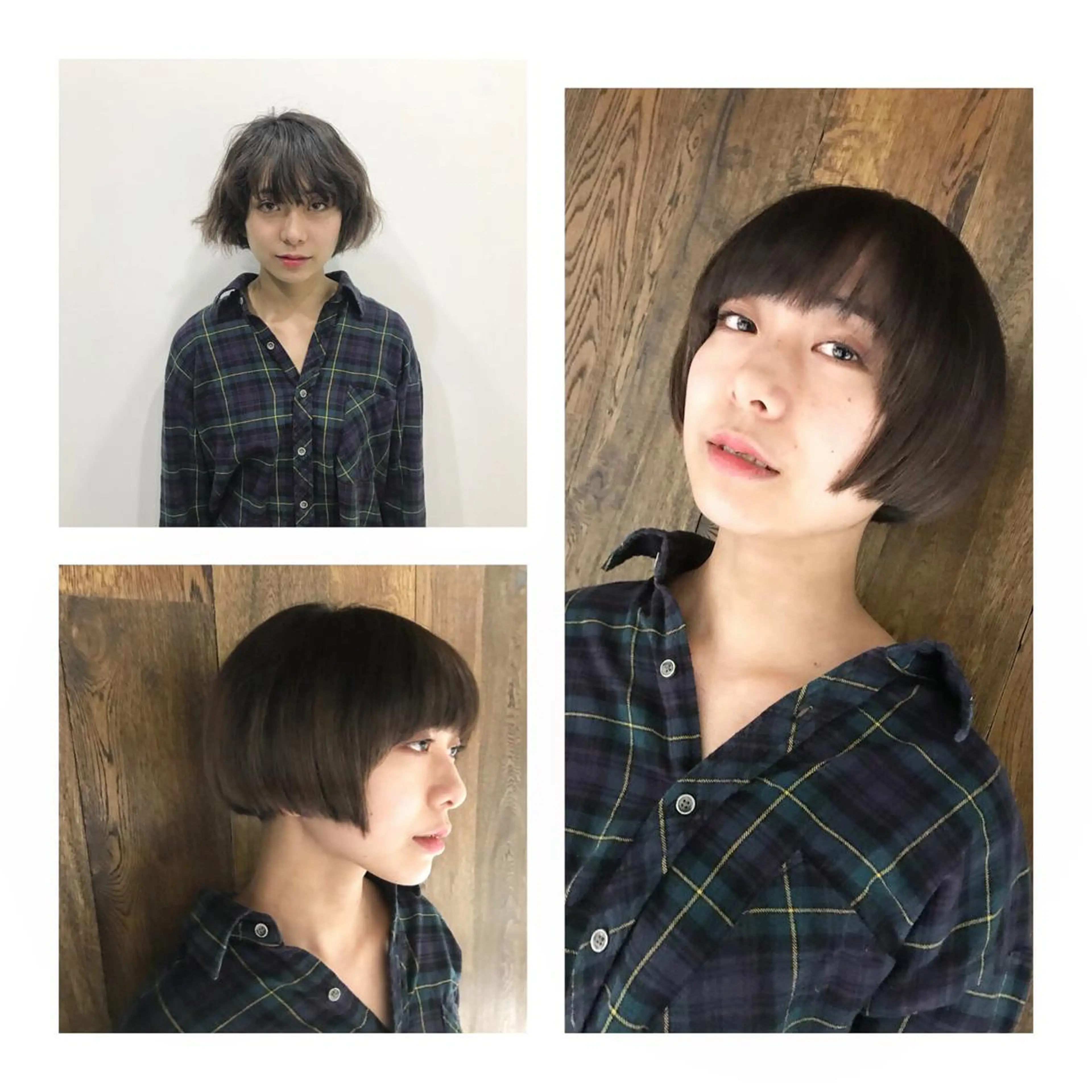 ショート 武田涼レイヤーカット 髪質改善×縮毛矯正のヘアスタイル