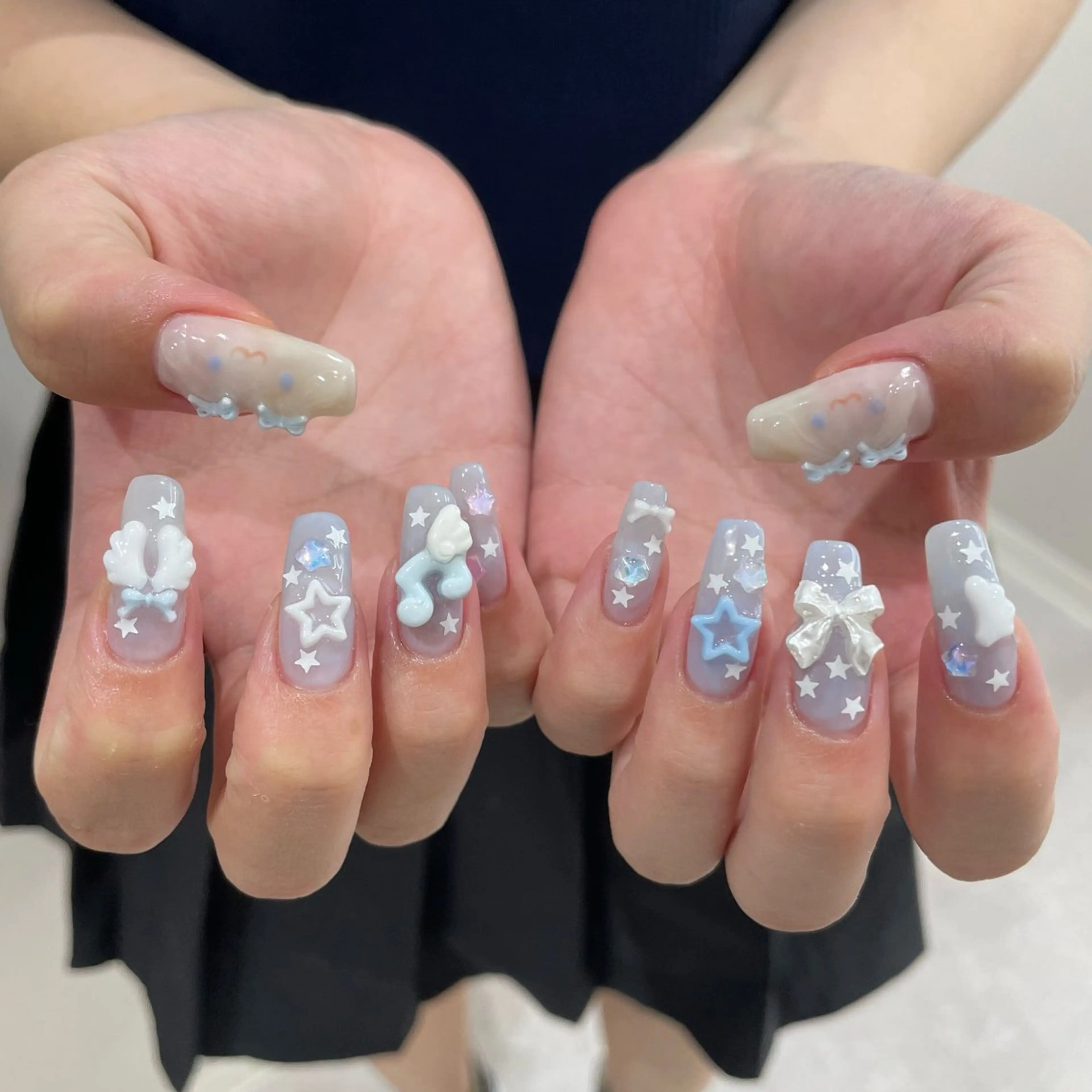 ネイル ハンドネイル GO TODAY 吉祥寺Glint所属・うの 韓国ﾈｲﾙ໒꒱⋆⭒˚のネイルデザイン