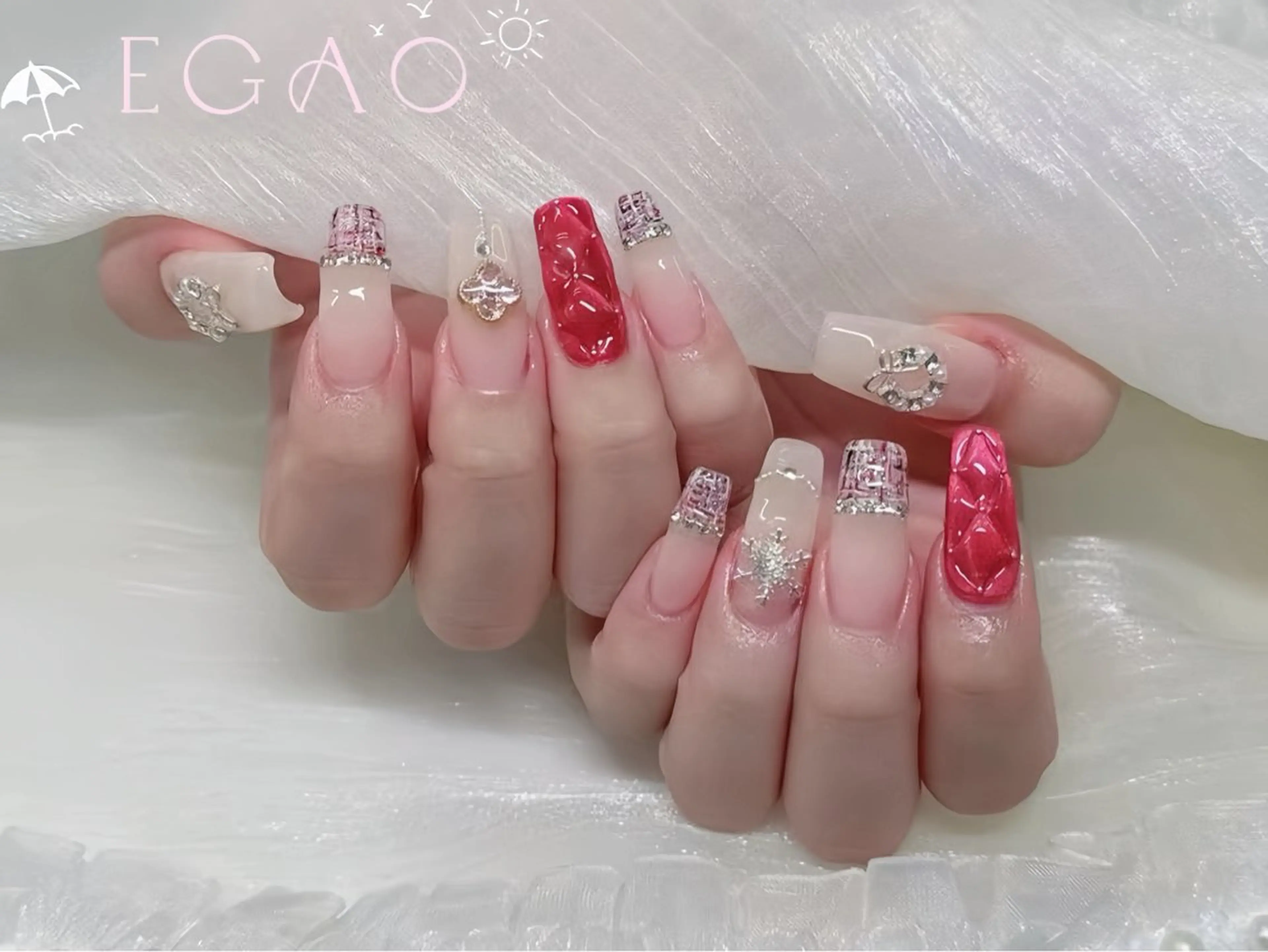 ネイル アートネイル フットネイル フレンチネイル ジェルネイル グラデーション ハンドネイル Egao Nail Salonのネイルデザイン