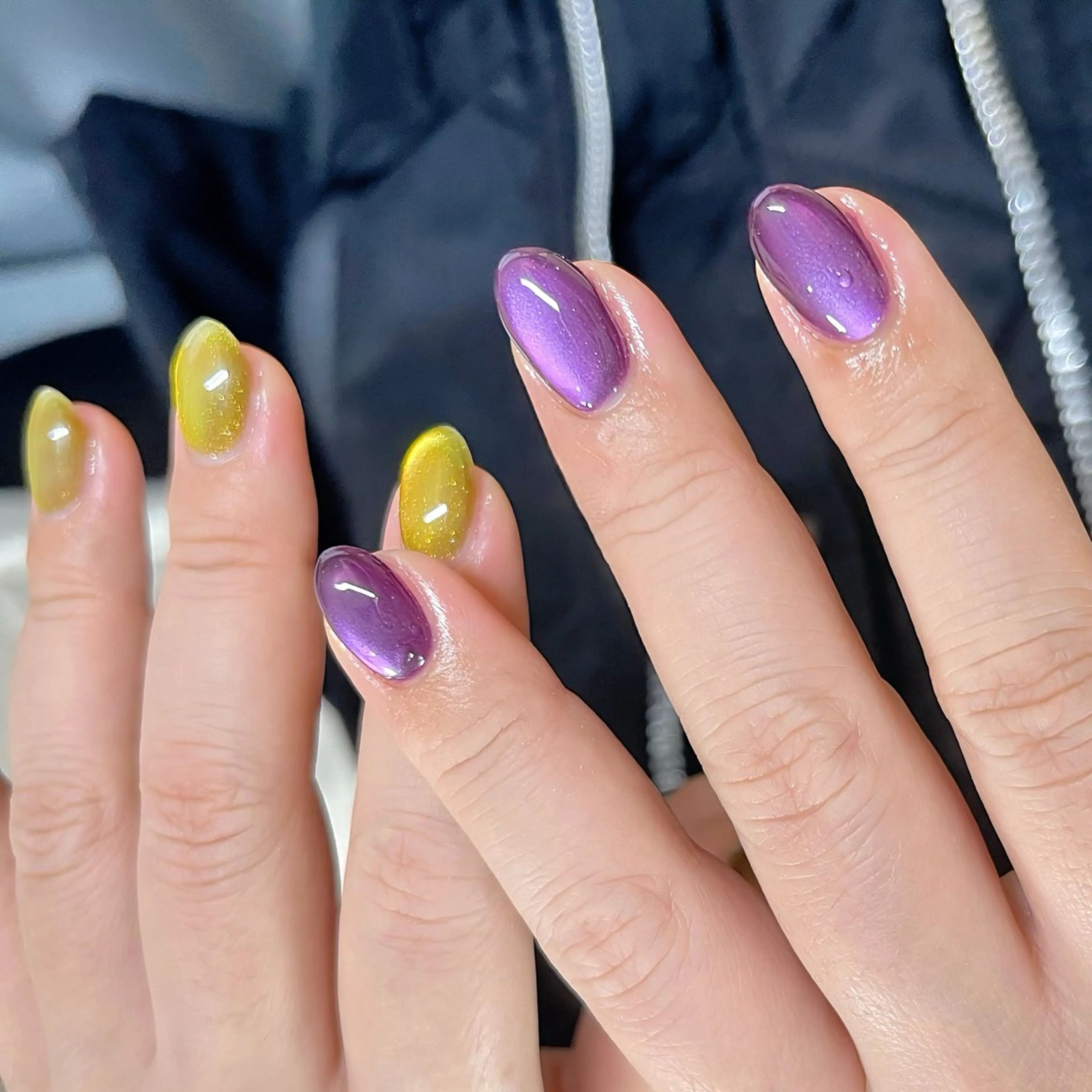 ネイル 氷ネイル・うるうるネイル オフィスネイル ワンカラーネイル ハンドネイル ハンドケア 🫧OPELIA NAIL渋谷🫧のネイルデザイン