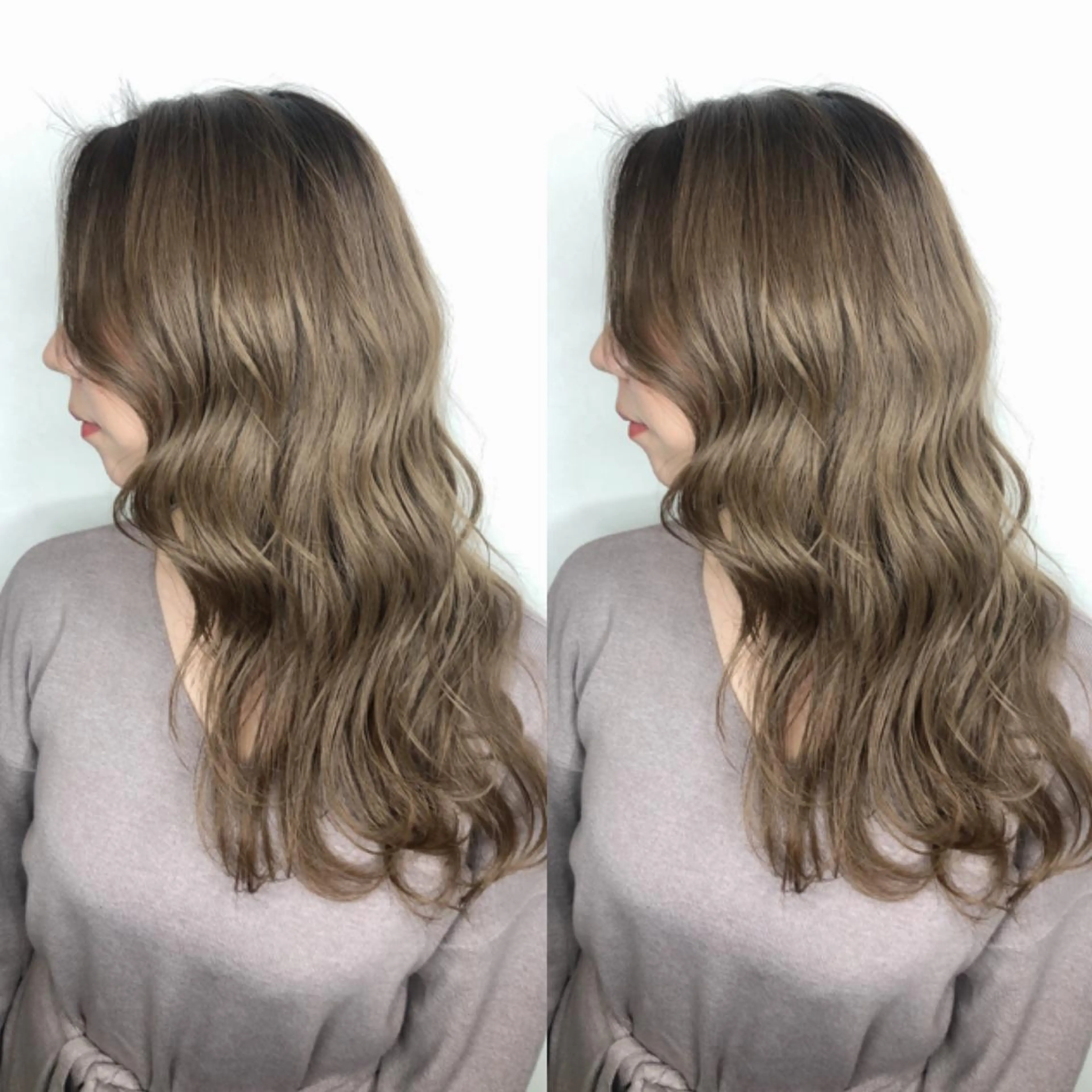 セミロング カラー パーマ ヘアアレンジ ブリーチ ケアブリーチ ダブルカラー ハイライトカラー イルミナカラー オリーブカラー 特化　　kaiのヘアスタイル