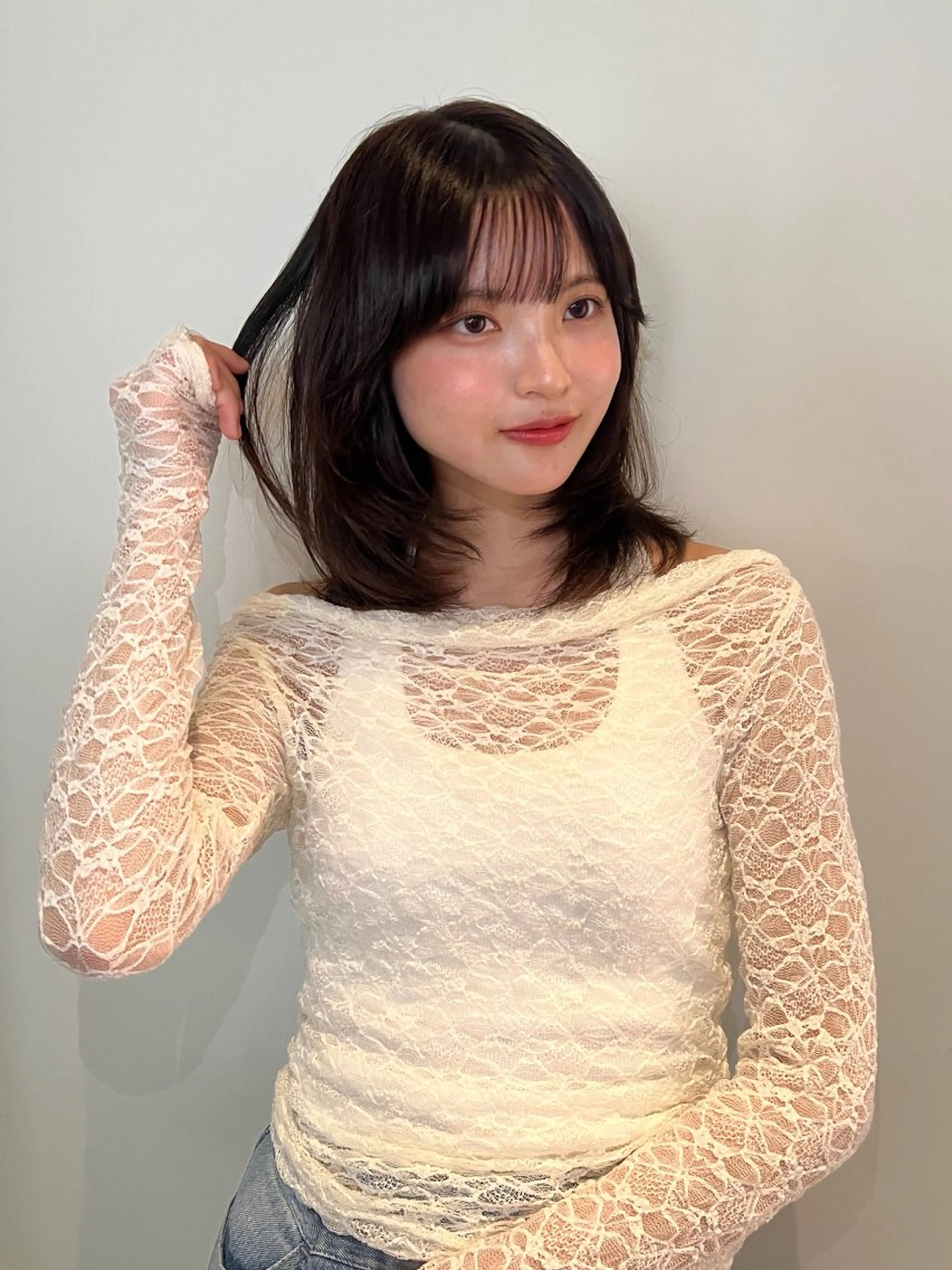 ミディアム ハイレイヤー レイヤーカット shirof shinjuku所属・💖艶韓国ヘア /新宿/山下颯子💖のヘアスタイル