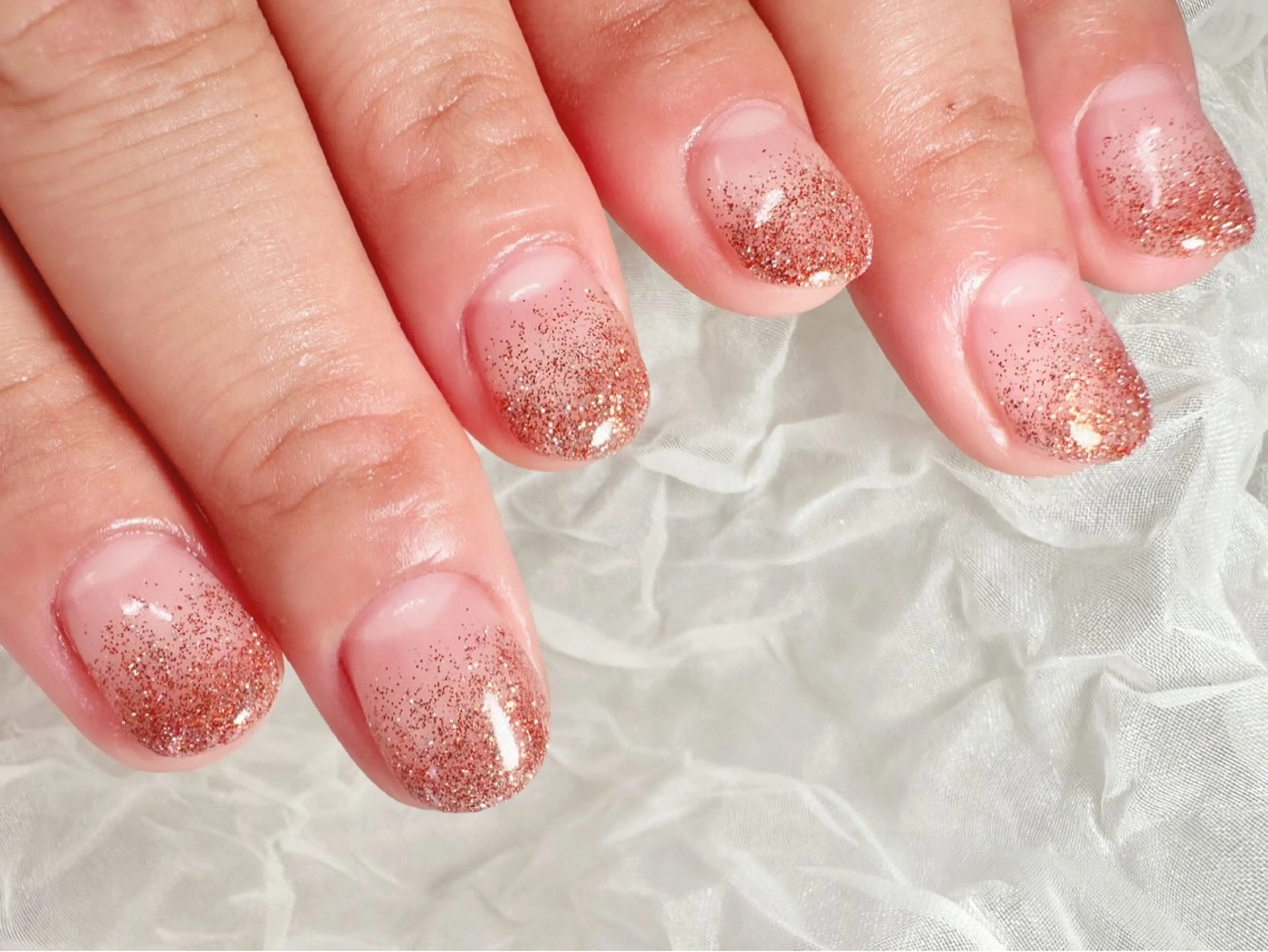 ネイル グラデーション ラメ(グリッター) ラメグラデーション juna じゅなのネイルデザイン