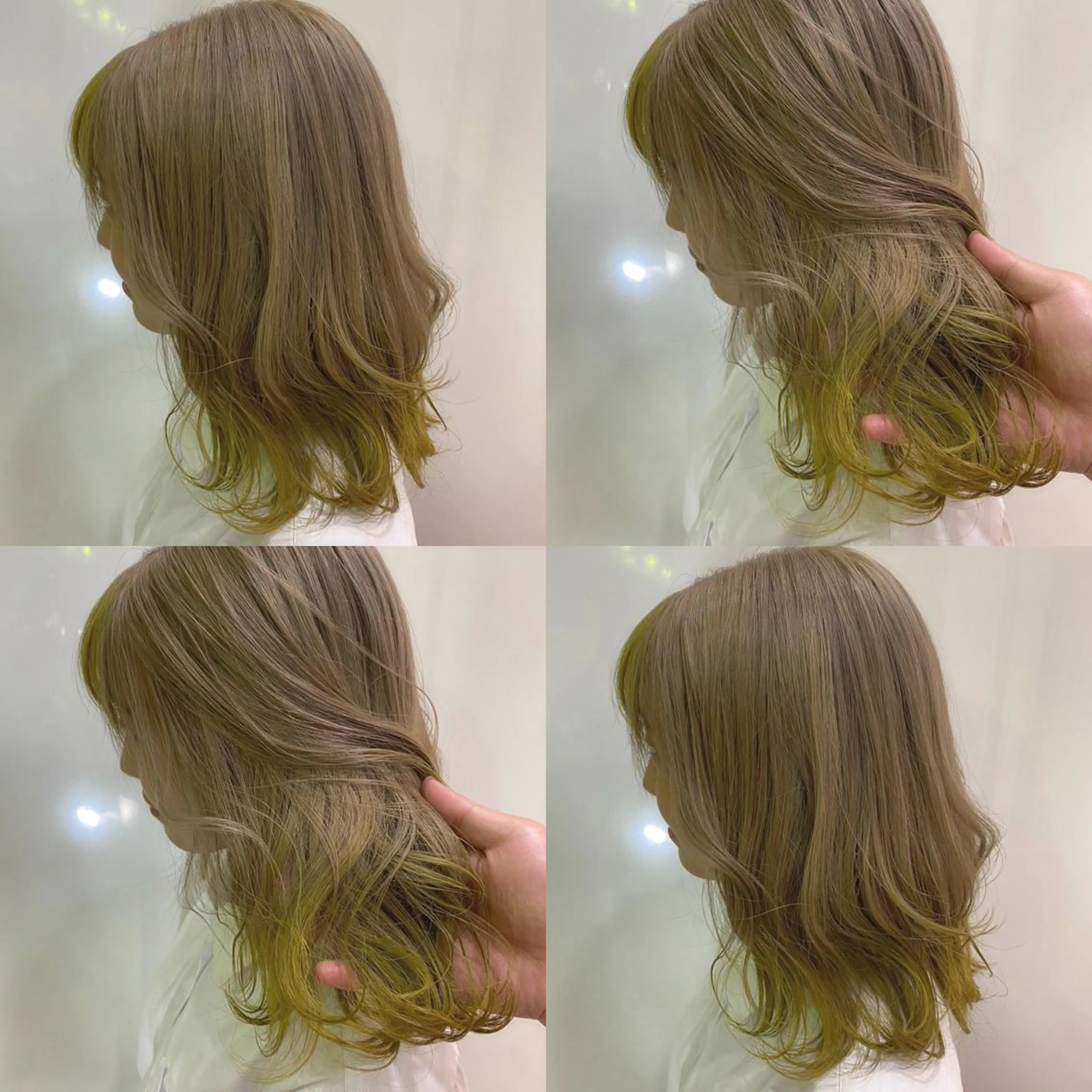 ミディアム カラー 美容室 HAKUAのヘアスタイル