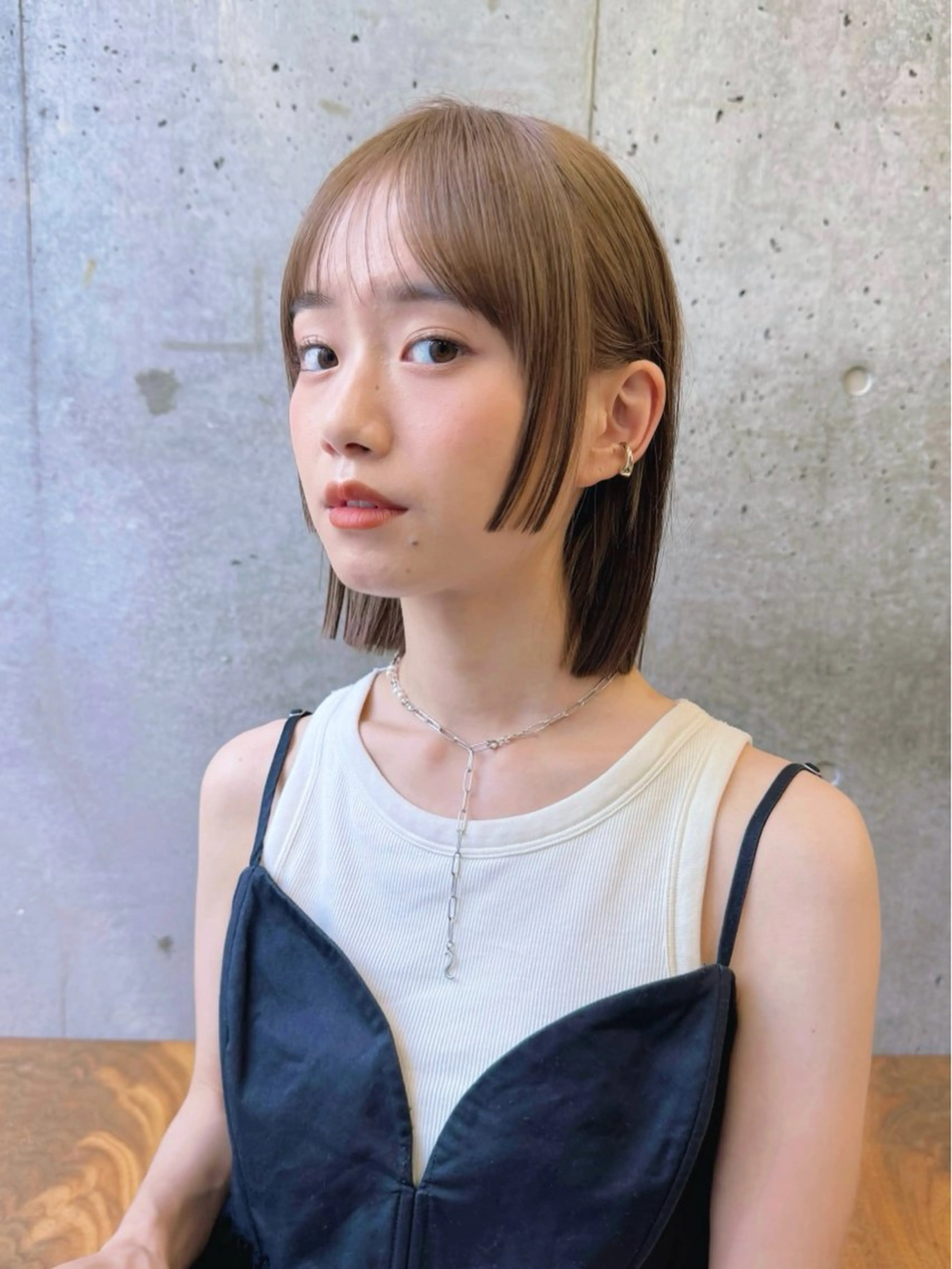 ショート カラー グレージュ/レイヤー /ボブ/moyu🎀のヘアスタイル