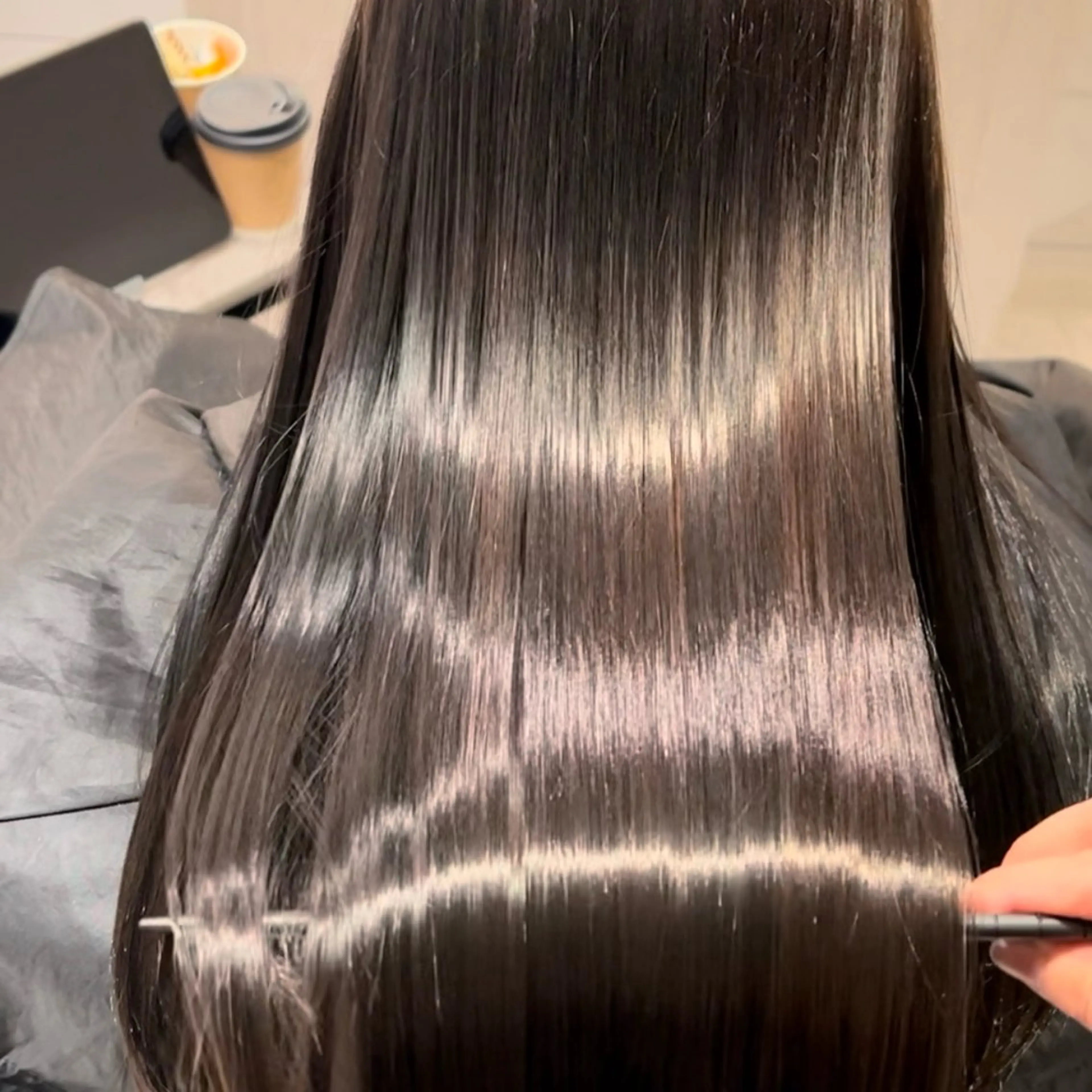 ロング 縮毛矯正 &chaLme所属・Ayumi/心斎橋 /Jr.スタイリストのヘアスタイル