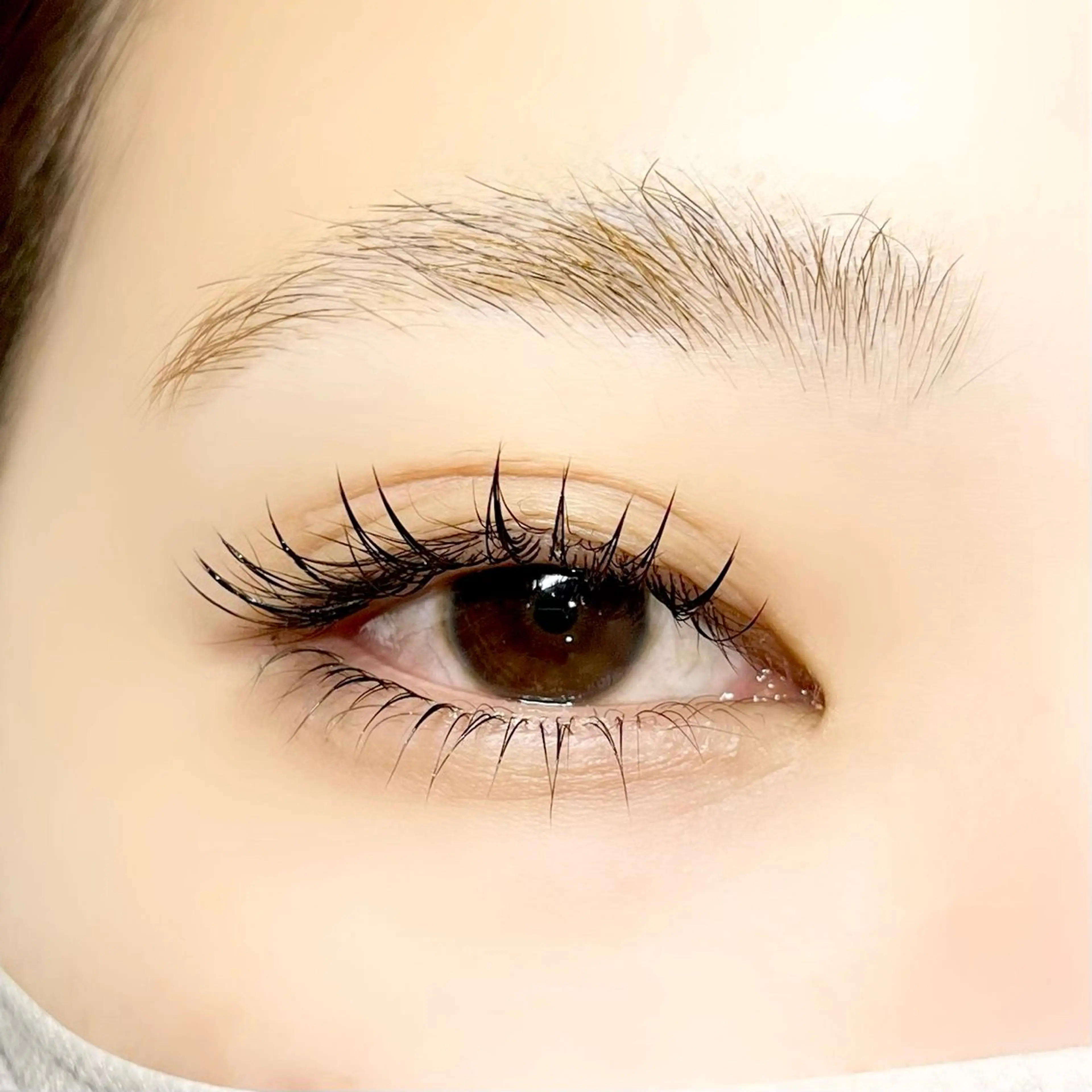 マツエク・マツパ フラットラッシュ 下まつげエクステ 一重×まつ毛パーマ eyelist / nana🌱のマツエク・マツパデザイン