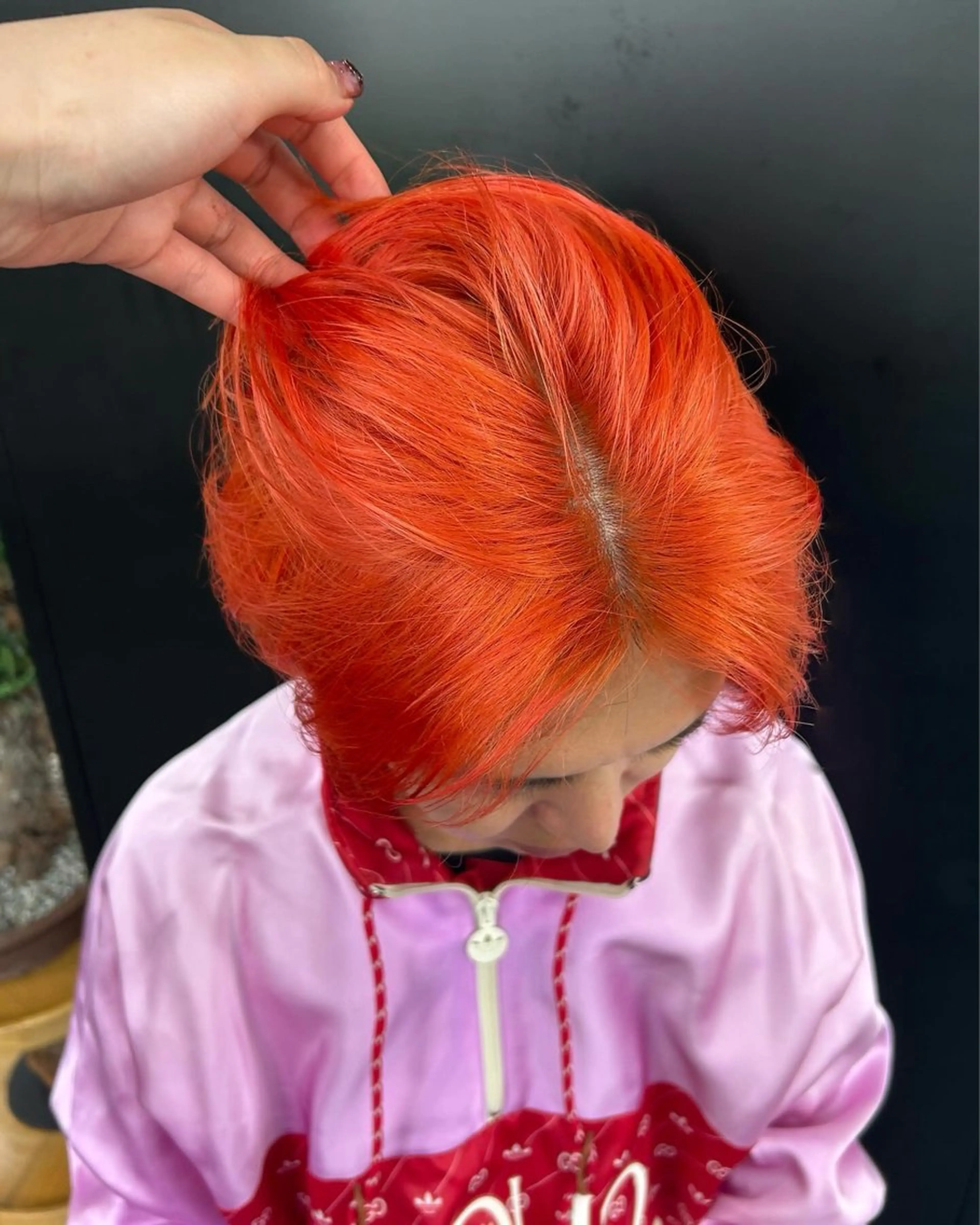 カラー メンズ オレンジ ヘアカラー null 《 栞 》のヘアスタイル