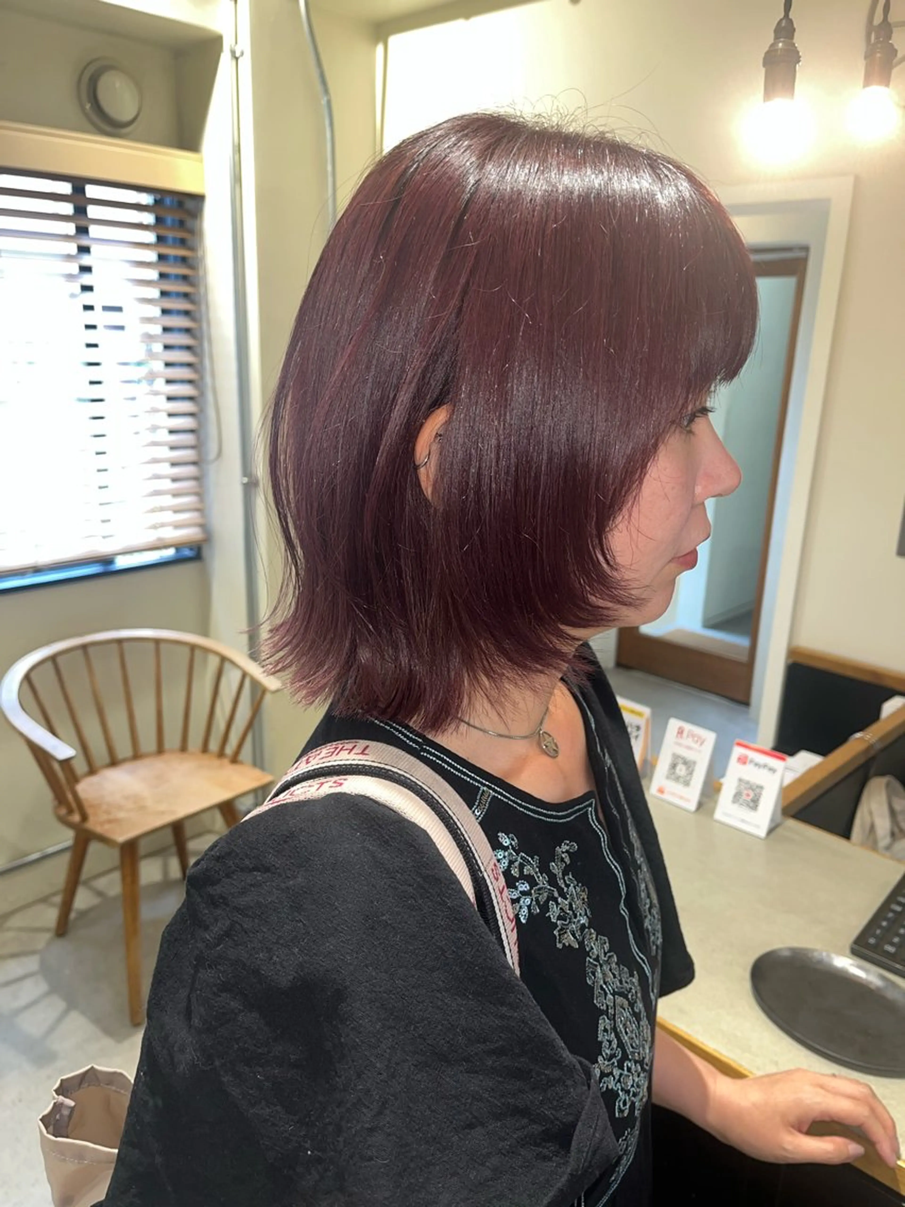 ミディアム カラー ヘアカラー 🦮shiori アイドルオタク🦮のヘアスタイル