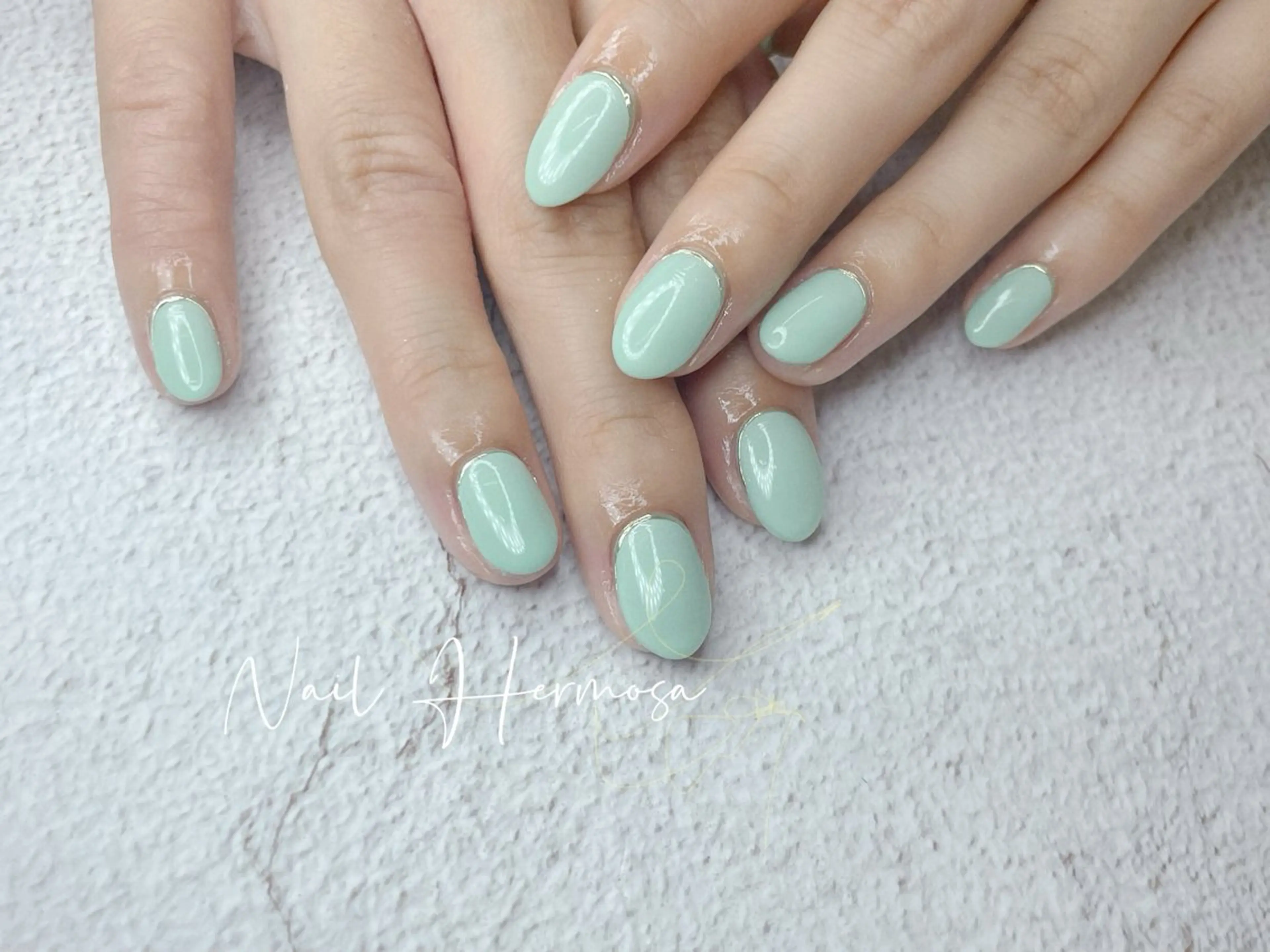 ネイル アートネイル ジェルネイル グラデーション マグネットネイル 持ち込み ハンドネイル エルモサ YURIKAのネイルデザイン