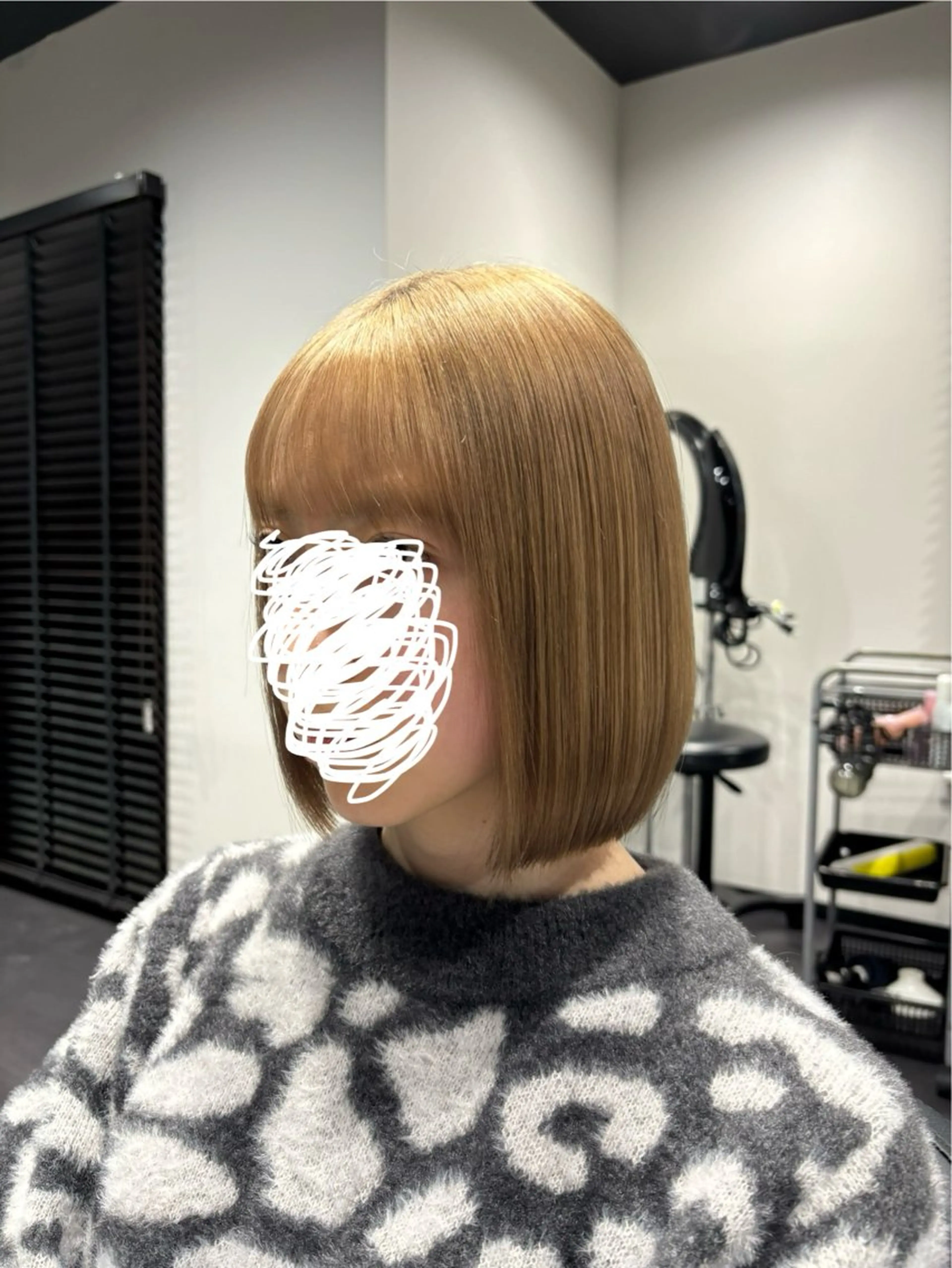ショート ボブ 福島 菜摘のヘアスタイル