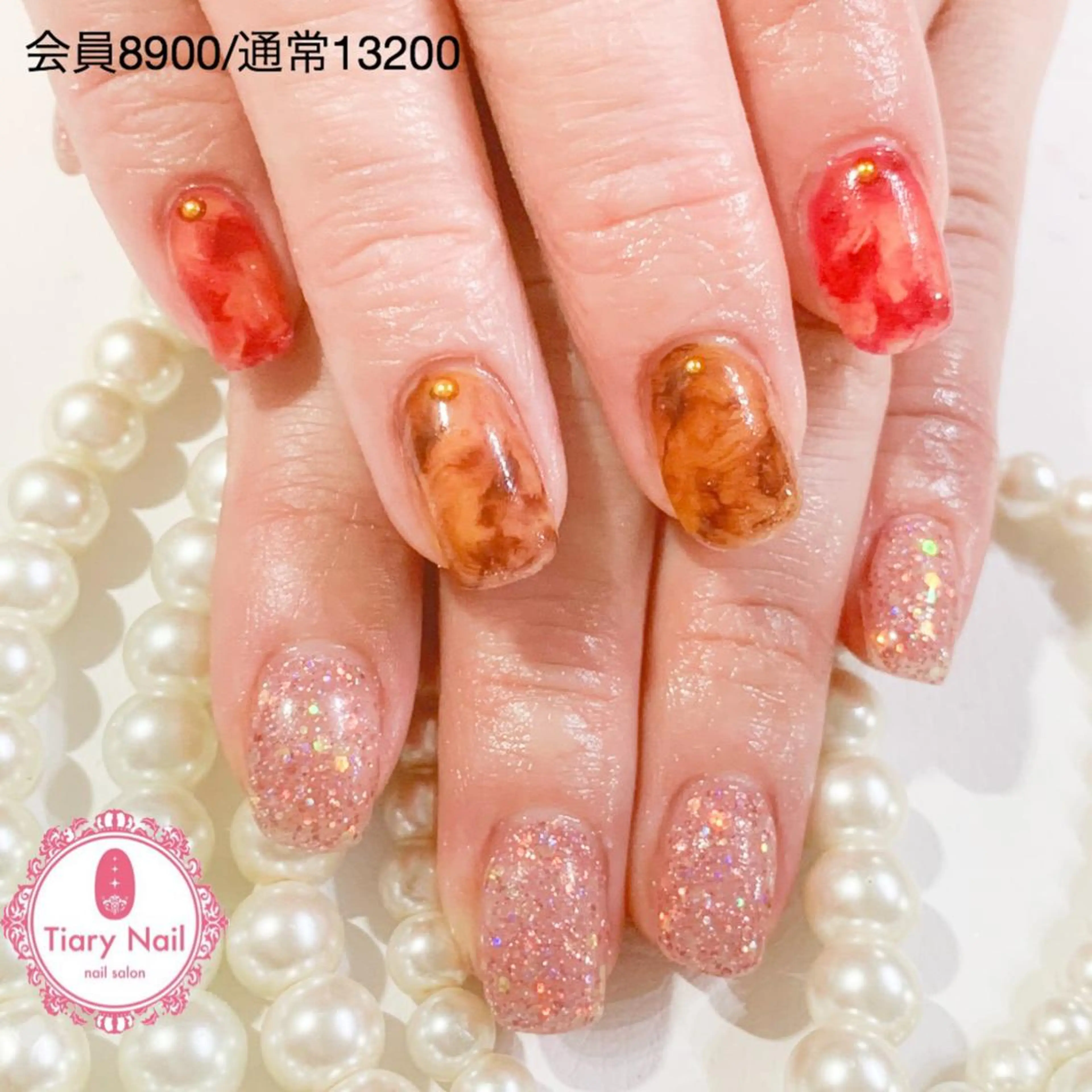 ネイル 桜ネイル 長さ出し オフィスネイル スカルプネイル シンプルネイル 💗🪽Tiary Nail🪽💗のネイルデザイン