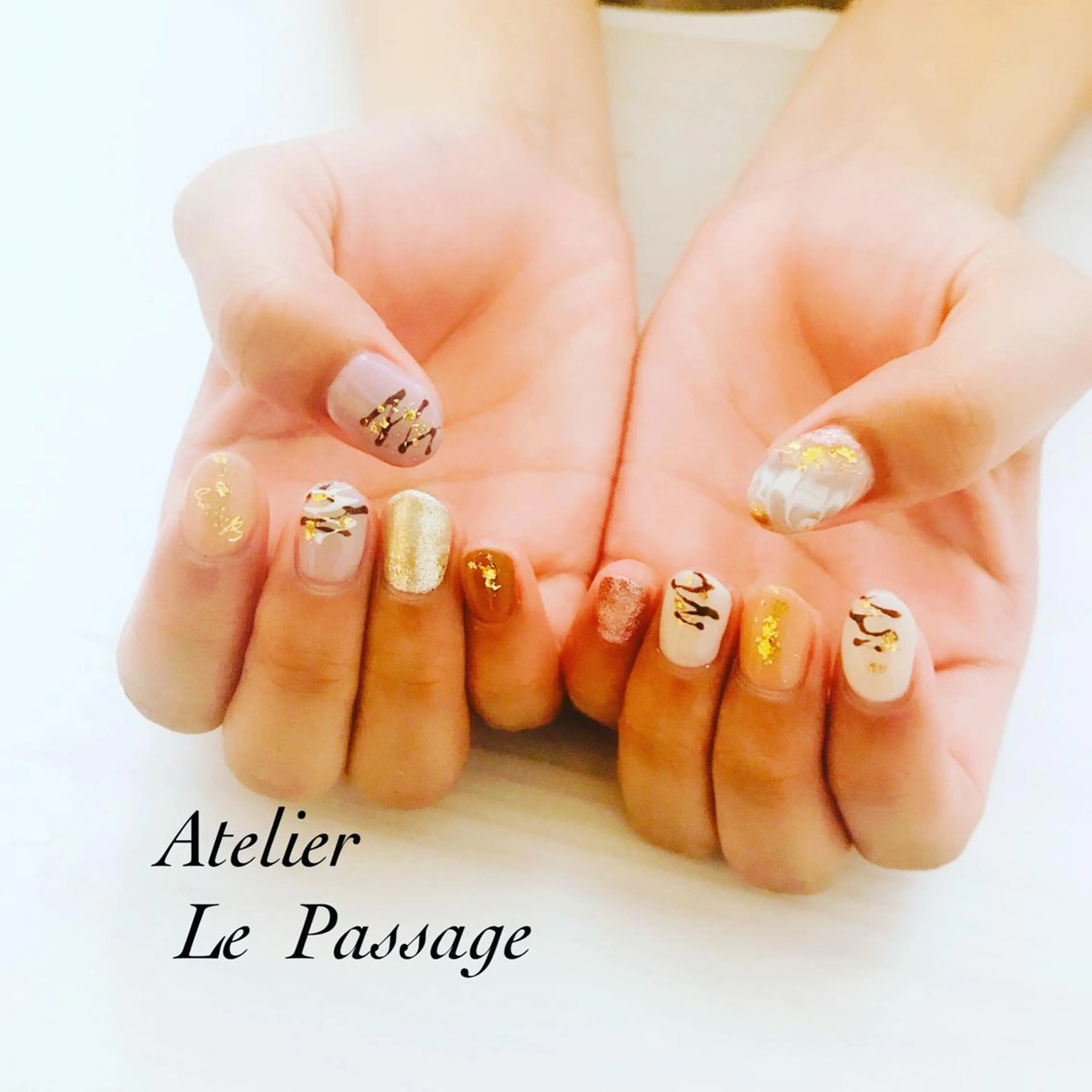 ネイル ジェルネイル パラジェル バレンタイン 冬ネイル Atelier Le Passage所属・h nakatsukaのネイルデザイン