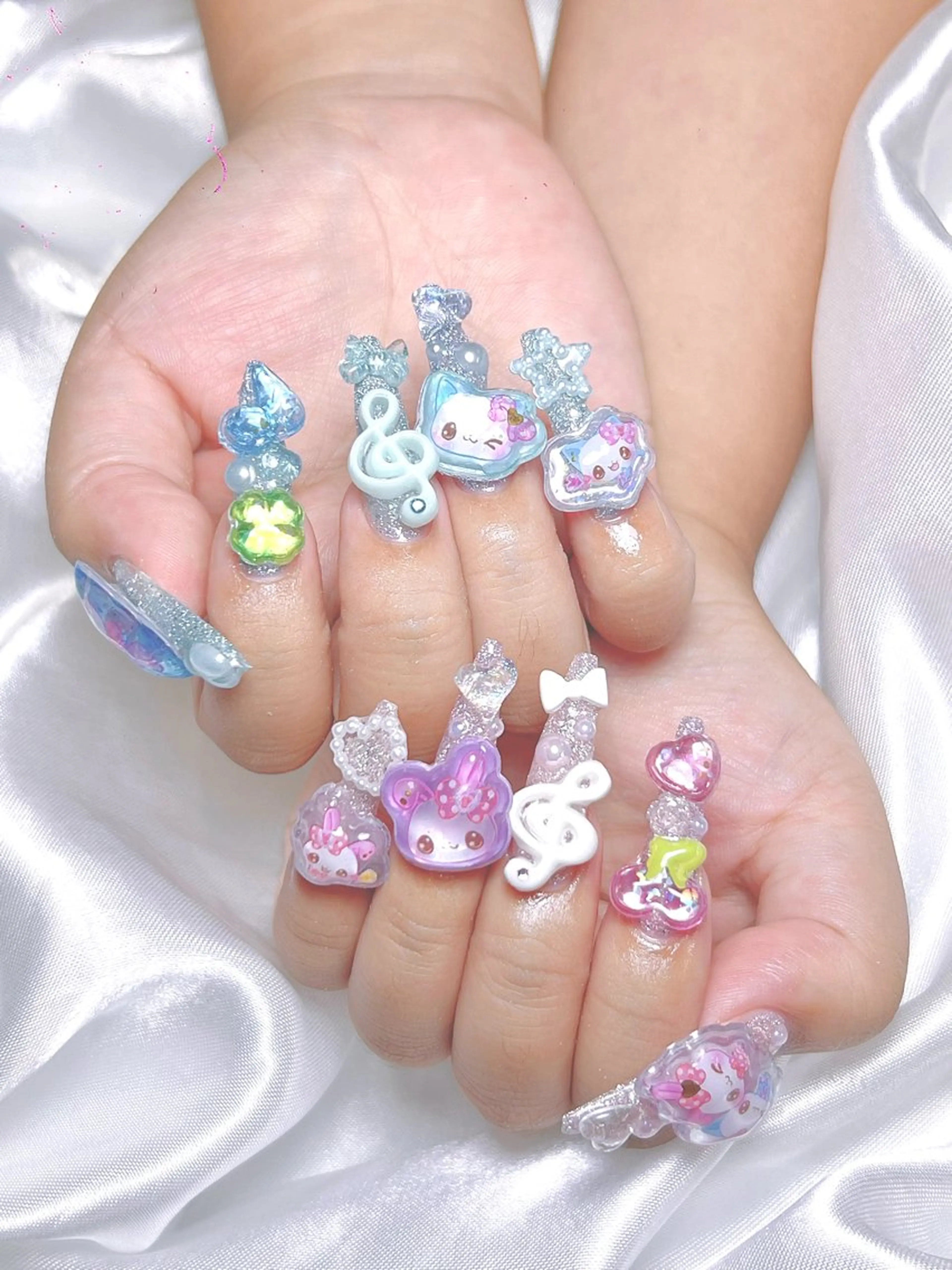 ネイル 長さ出し ネイルチップ Lya Nail Salonのネイルデザイン